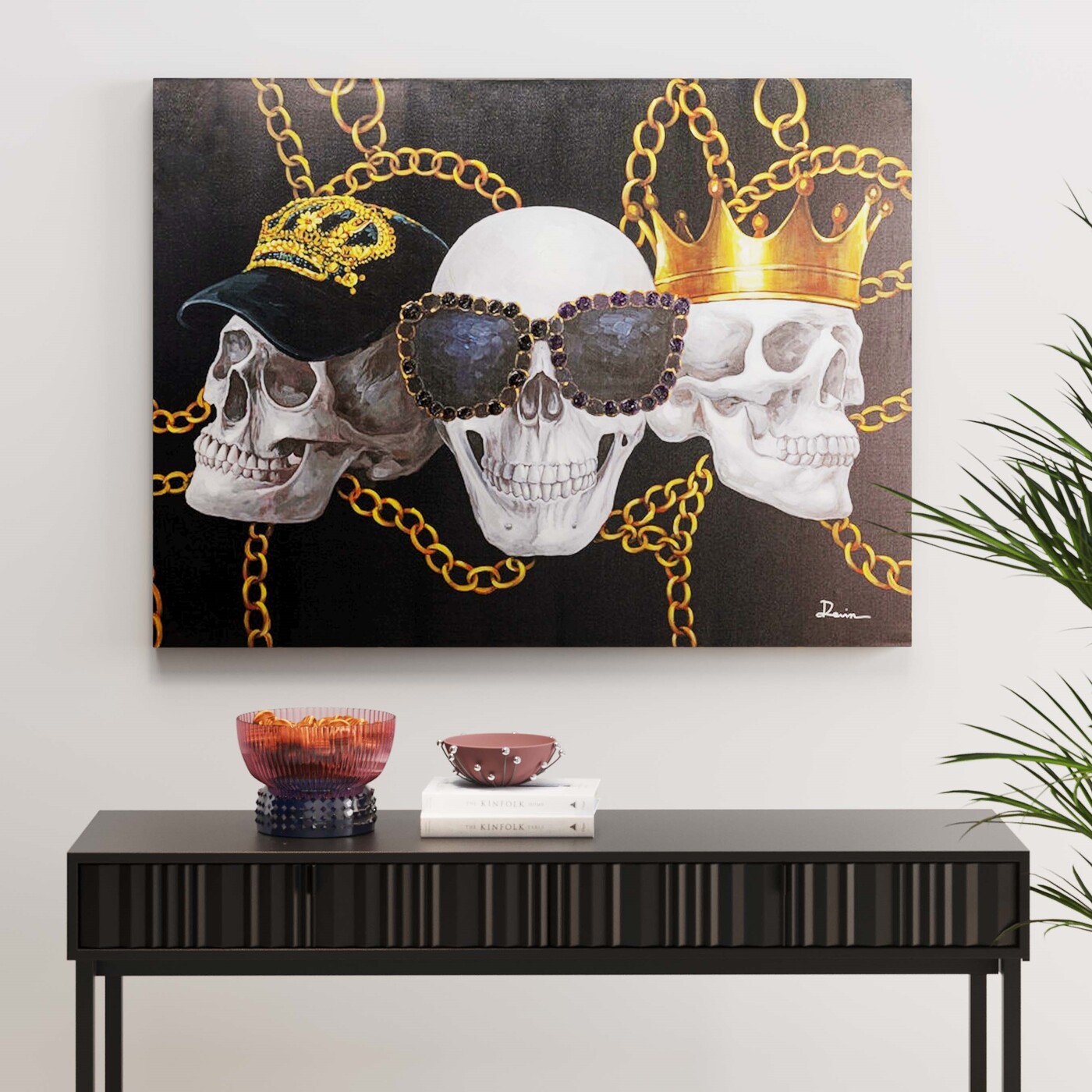 Картина Skull Gang «Черепа» 90x120 см от KARE Design