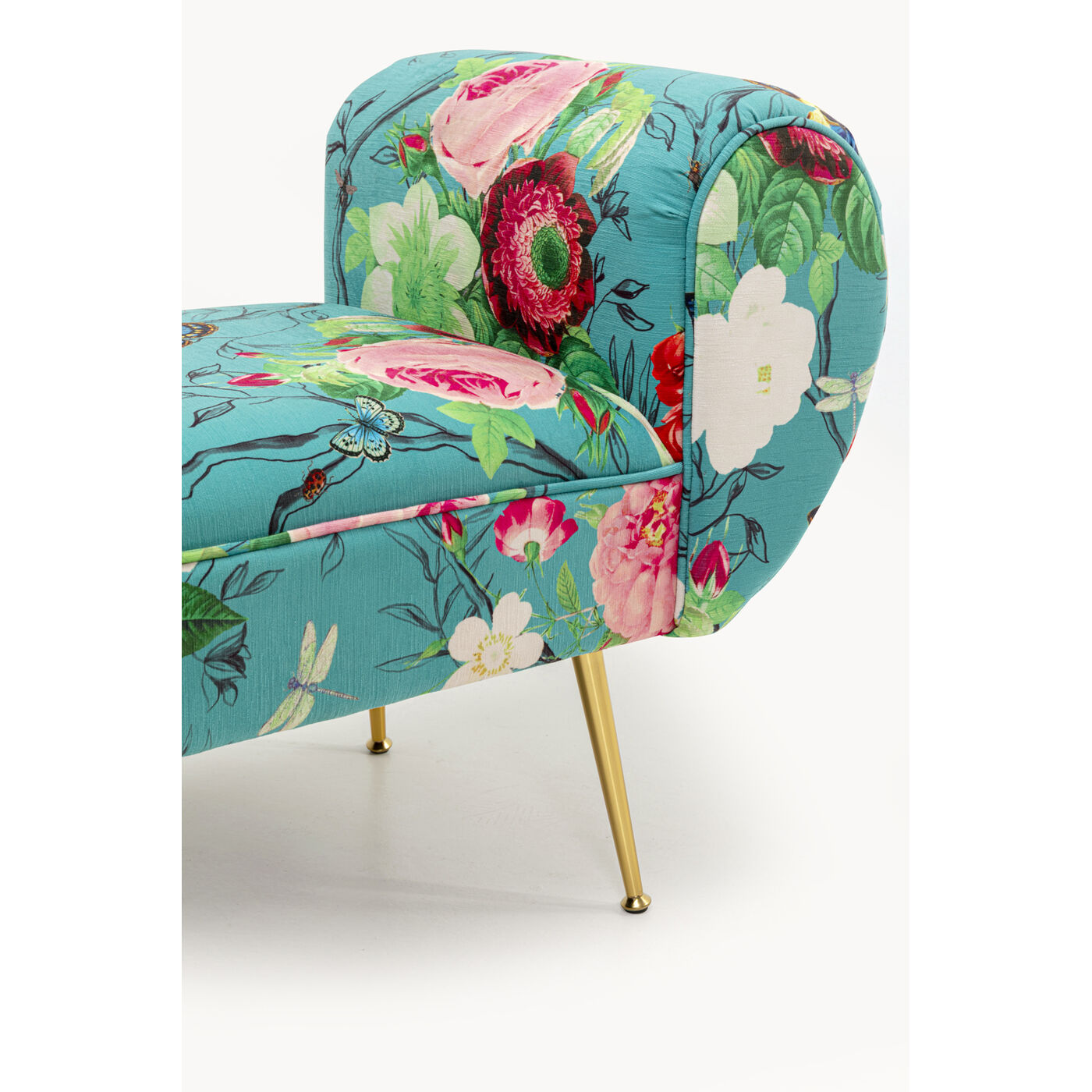 Скамья Trono Flower Fever Blue 140cm от KARE Design