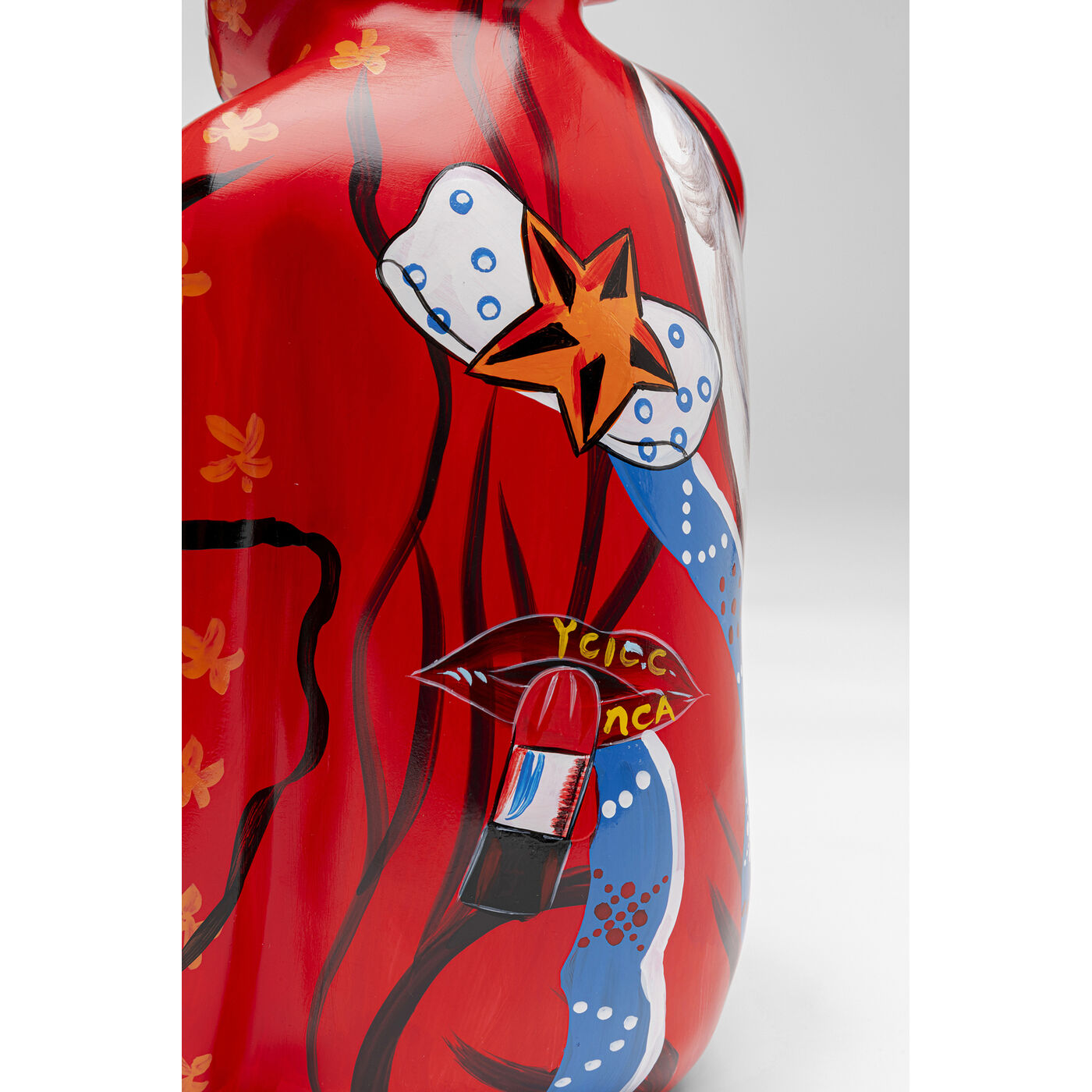 Фигура декоративная Graffiti Monkey «Обезьяна-граффити» 39 см, Красный от KARE Design