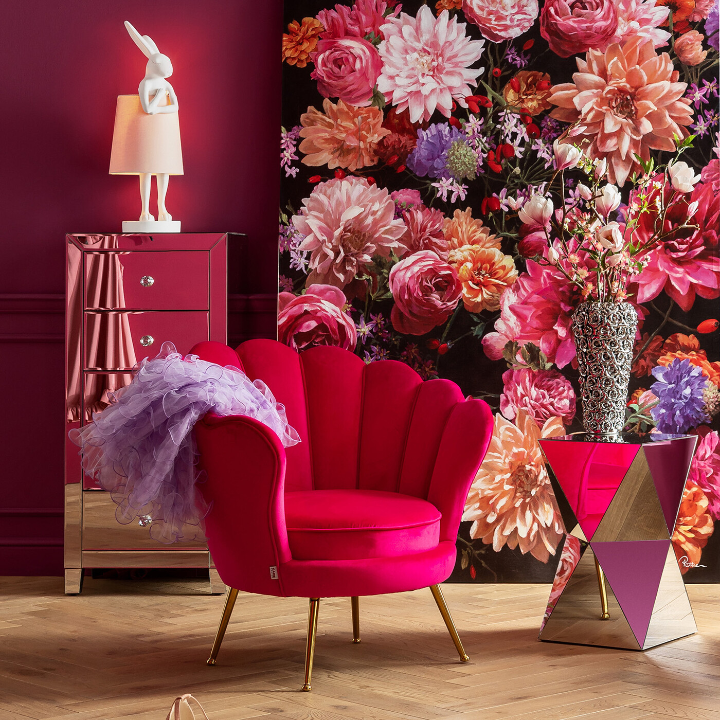 Комод высокий Luxury 5 ящиков от KARE Design