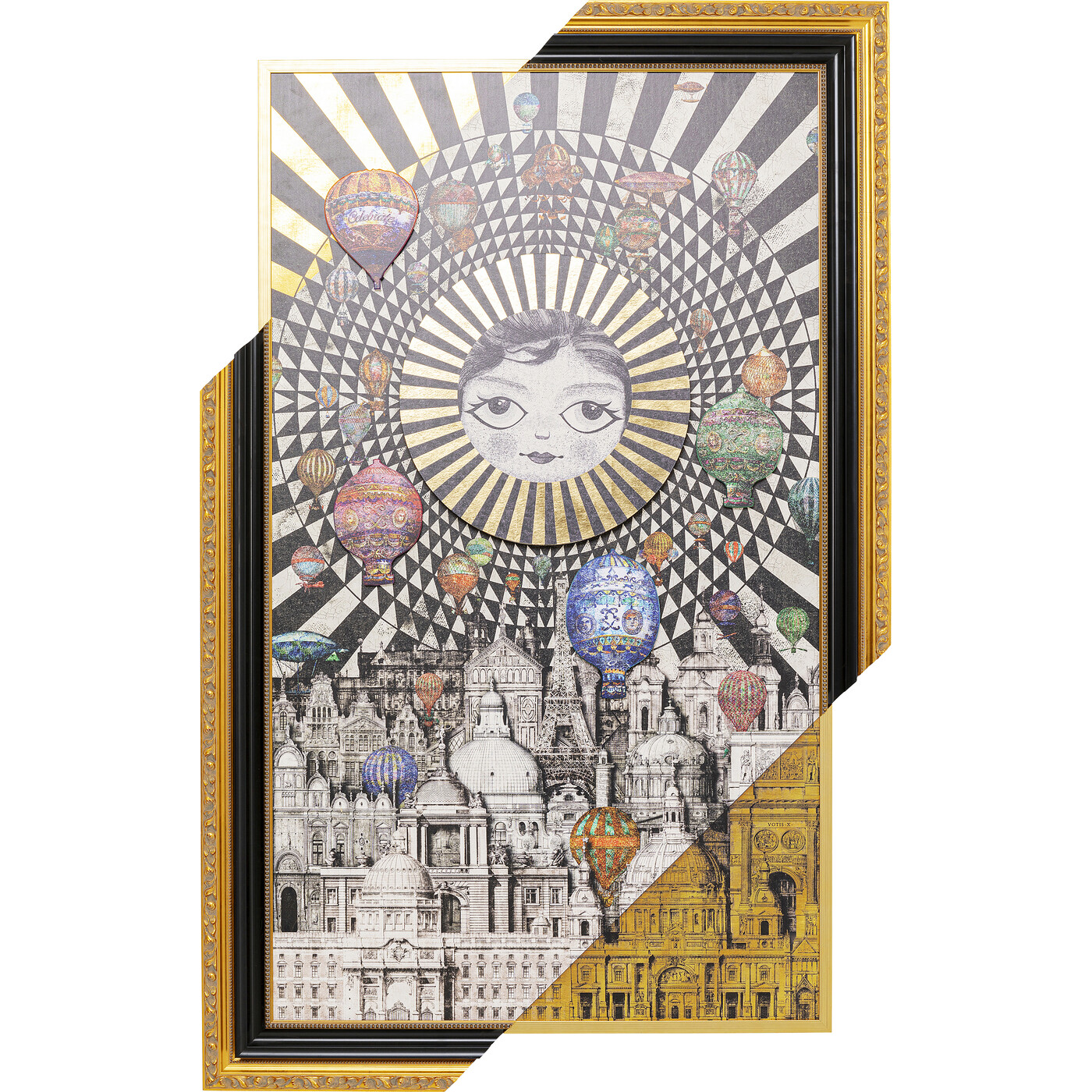 Картина в раме Balloons «Воздушные шары» 160x260 см от KARE Design