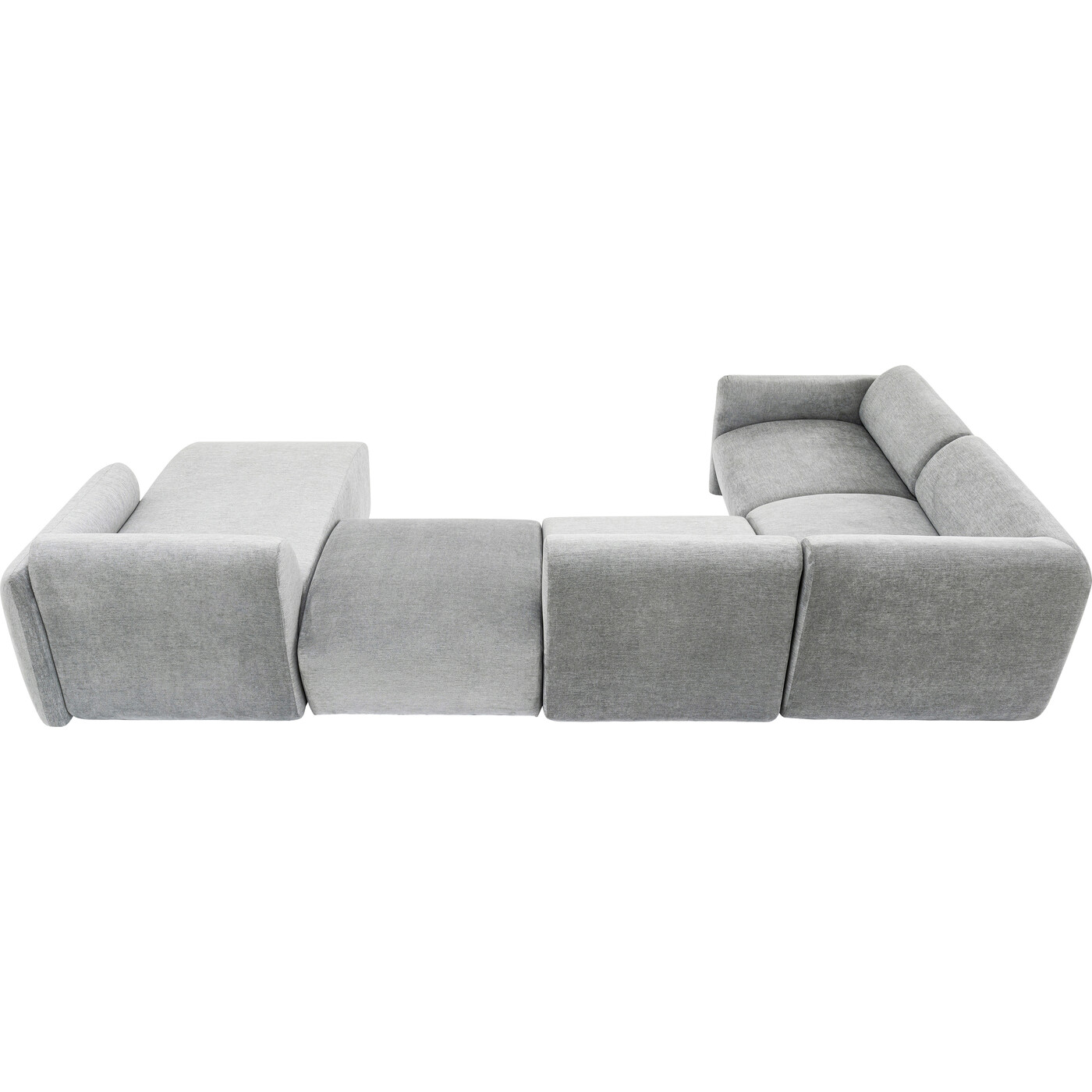 Диван правосторонний модульный 2 Lucca Grey Right 328 см от KARE Design