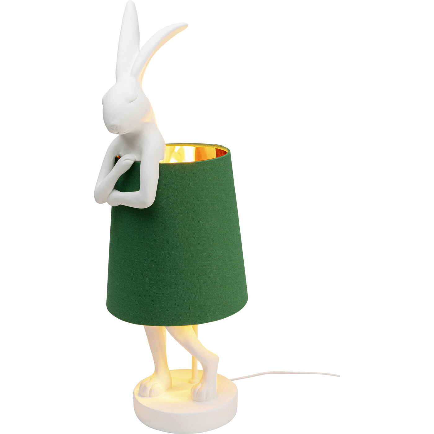 Светильник настольный Animal Rabbit White/Green 68 см от KARE Design