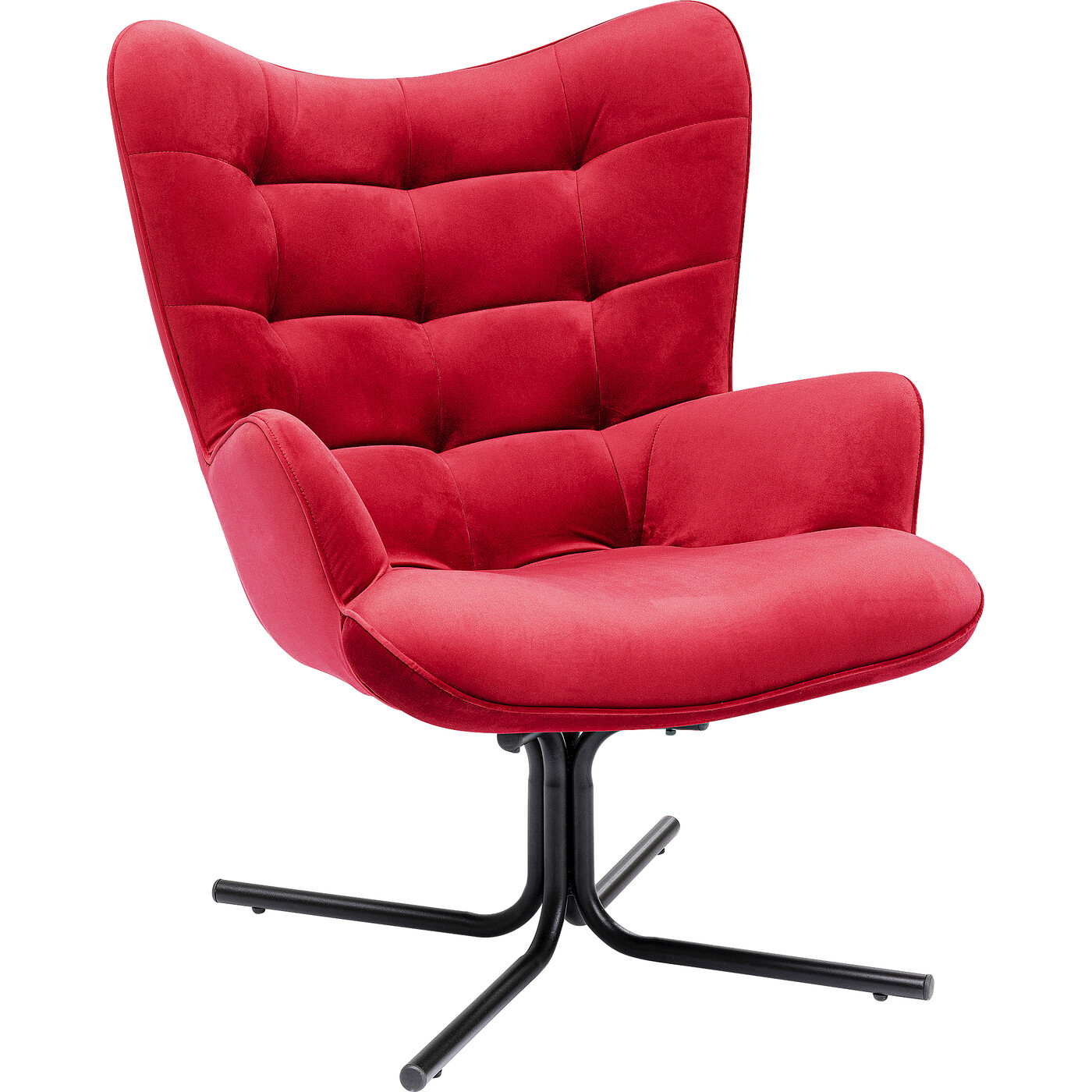 Кресло вращающееся Oscar Velvet Red от KARE Design