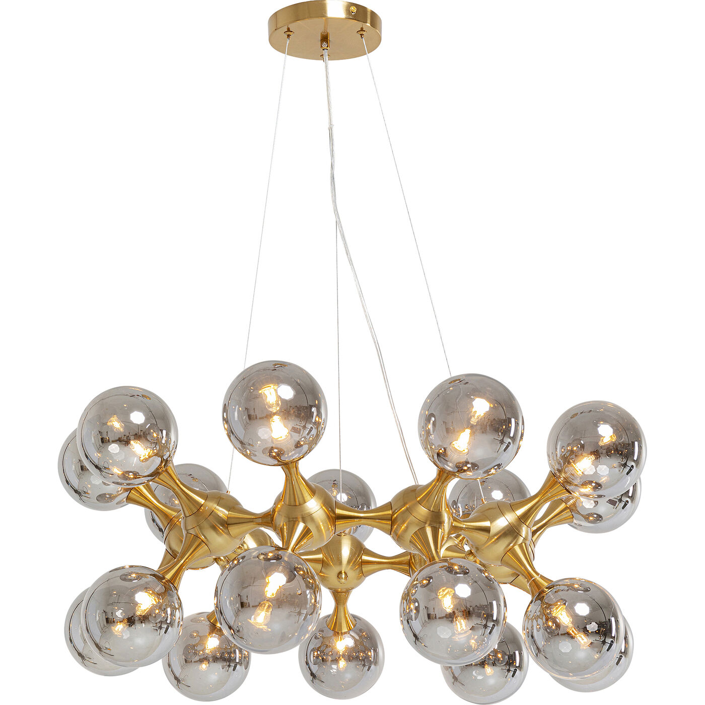 Светильник подвесной Atomic Balls Brass Ø74 см от KARE Design