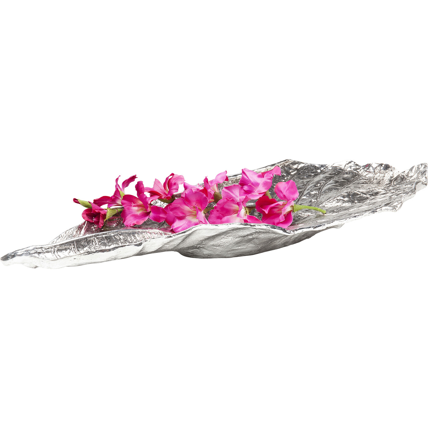 Блюдо декоративное Leaf Chrome Big от KARE Design