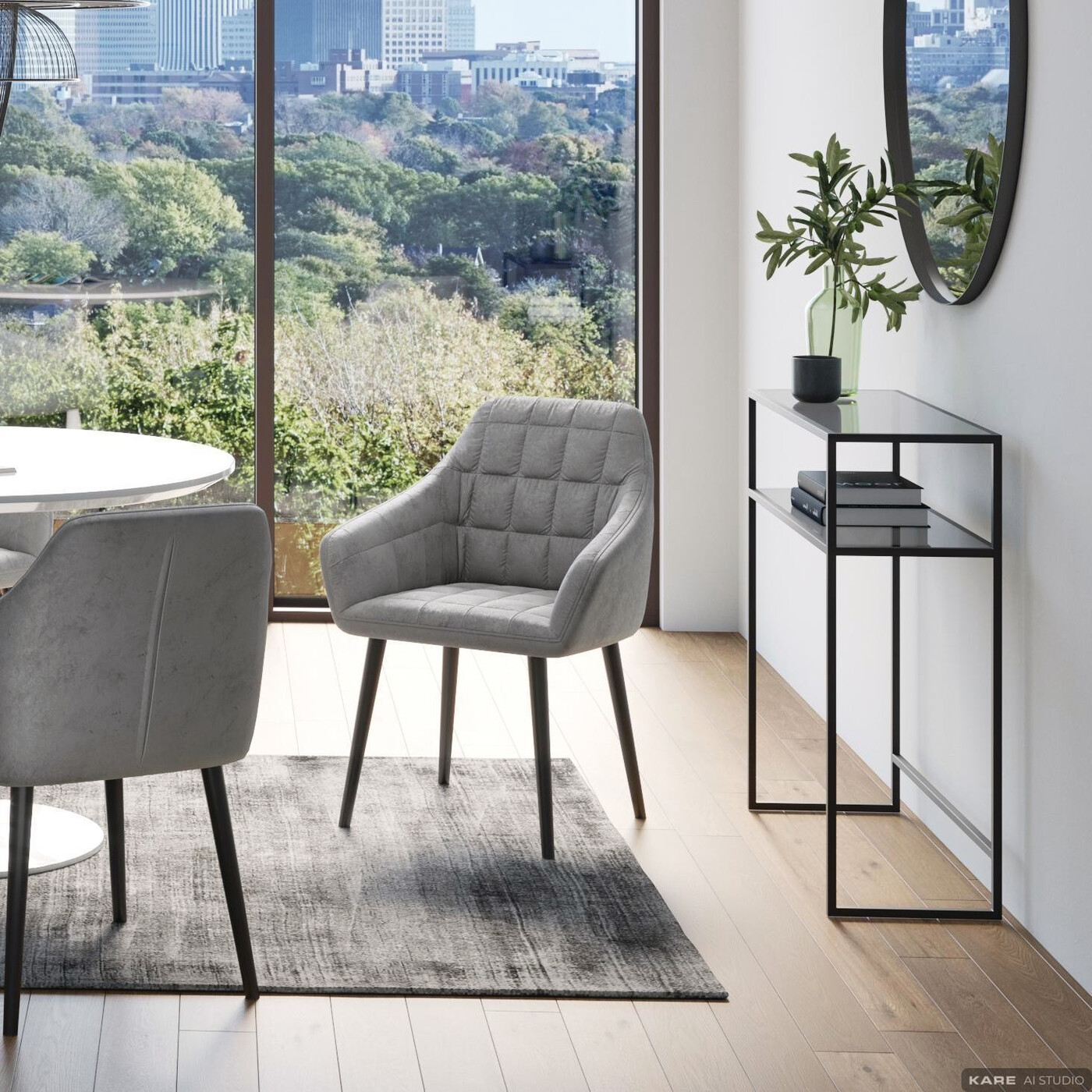 Консоль Loft Black 80x85 см от KARE Design