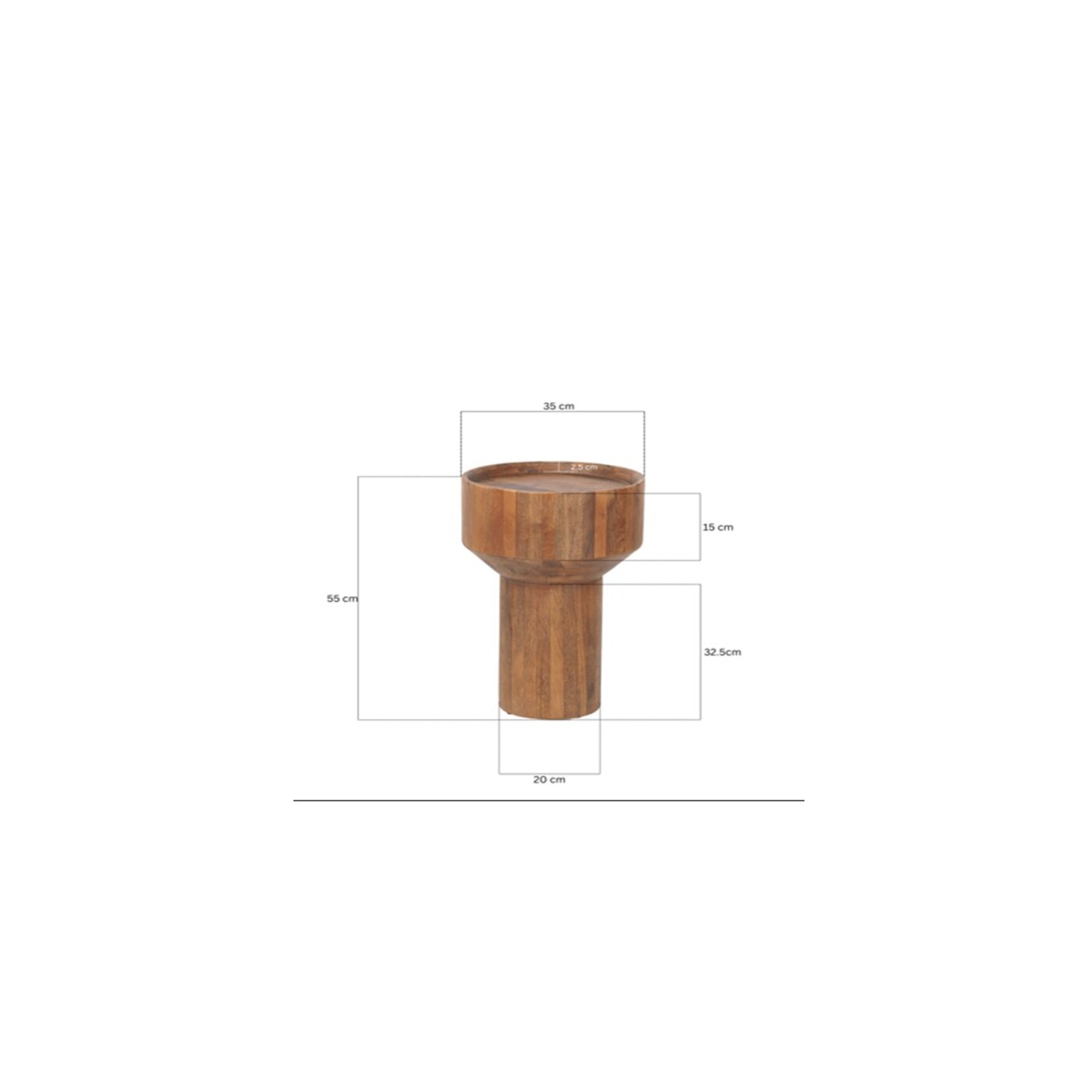 Приставной стол Tessa Ø35cm от KARE Design