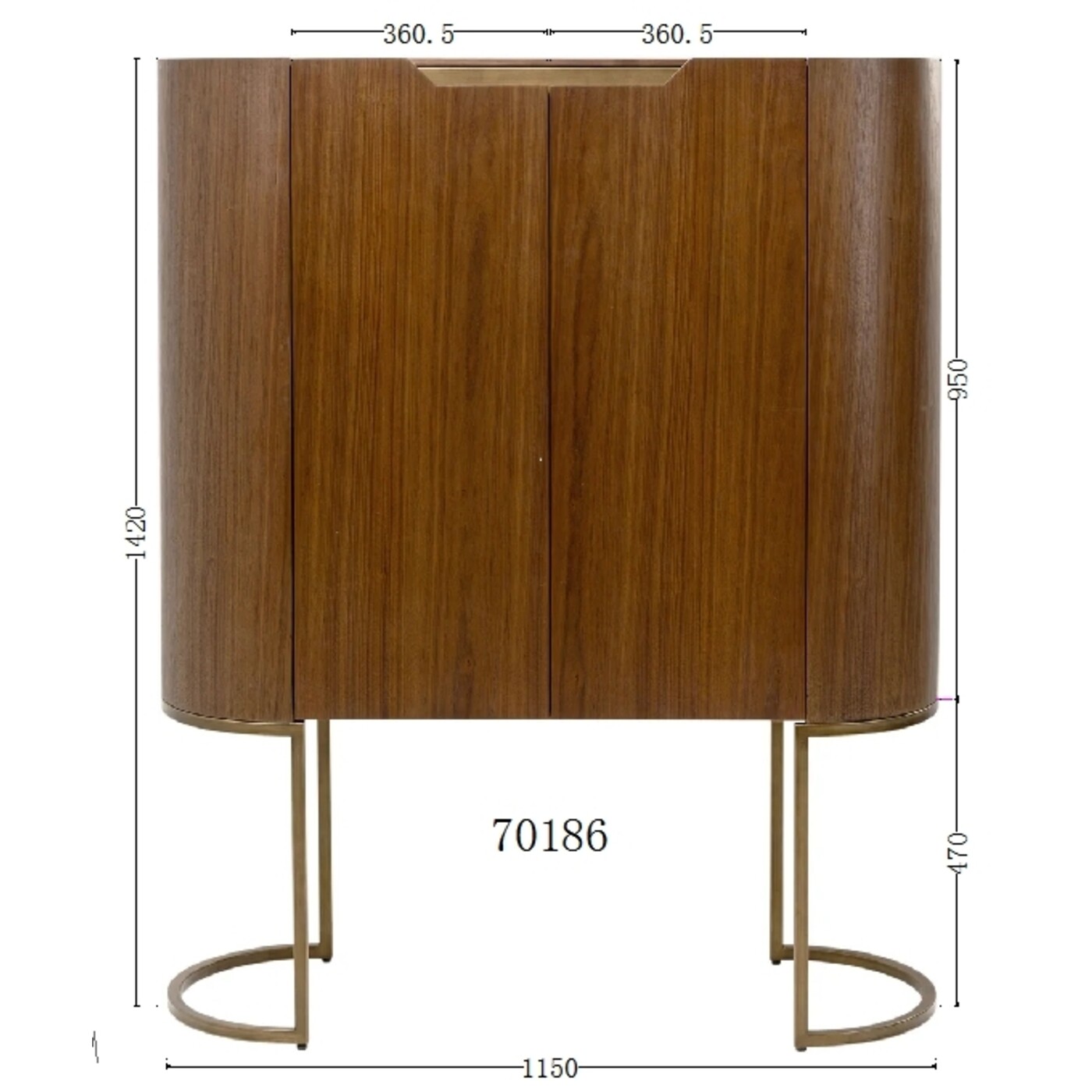 Барный шкаф Giorgio 115x142cm от KARE Design