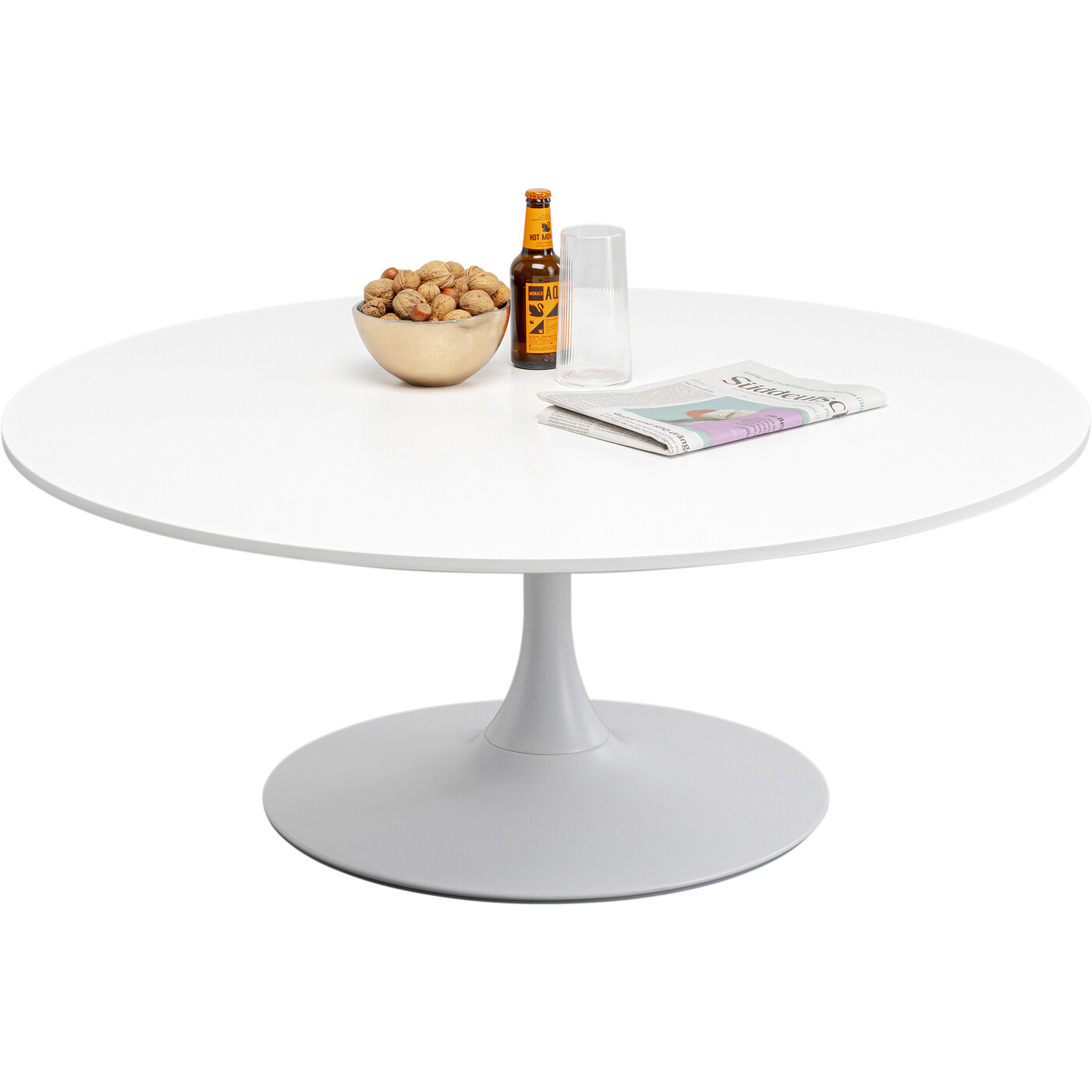 Стол кофейный Schickeria White Ø110 см от KARE Design