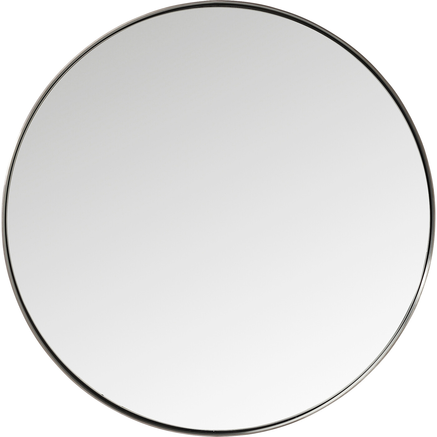 Зеркало Curve Round Steel Nature Ø100 см от KARE Design