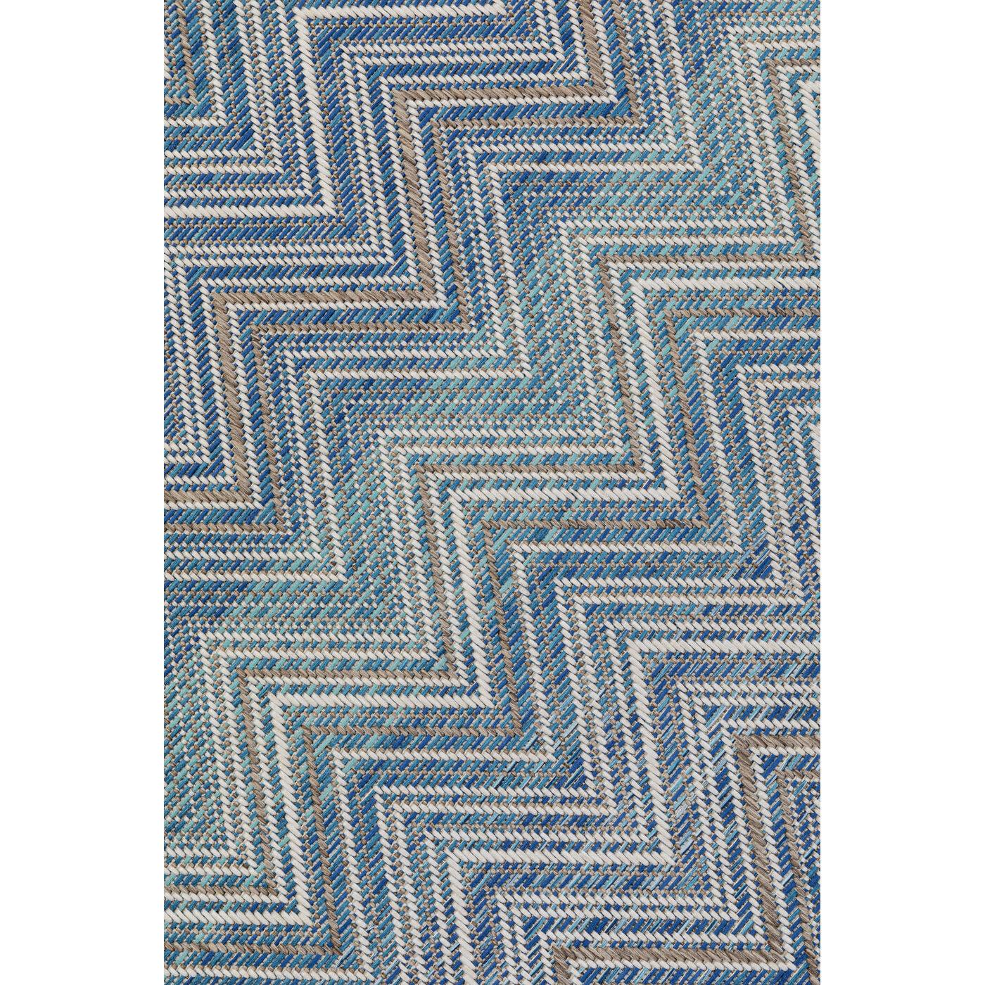 Ковер уличный Zigzag Blue 230x330 см от KARE Design