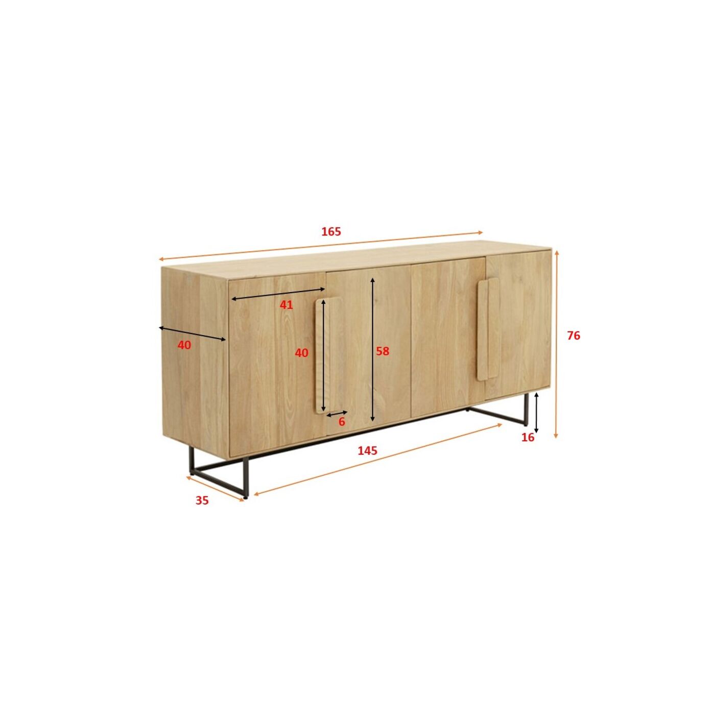Комод Mulino 165x76cm от KARE Design