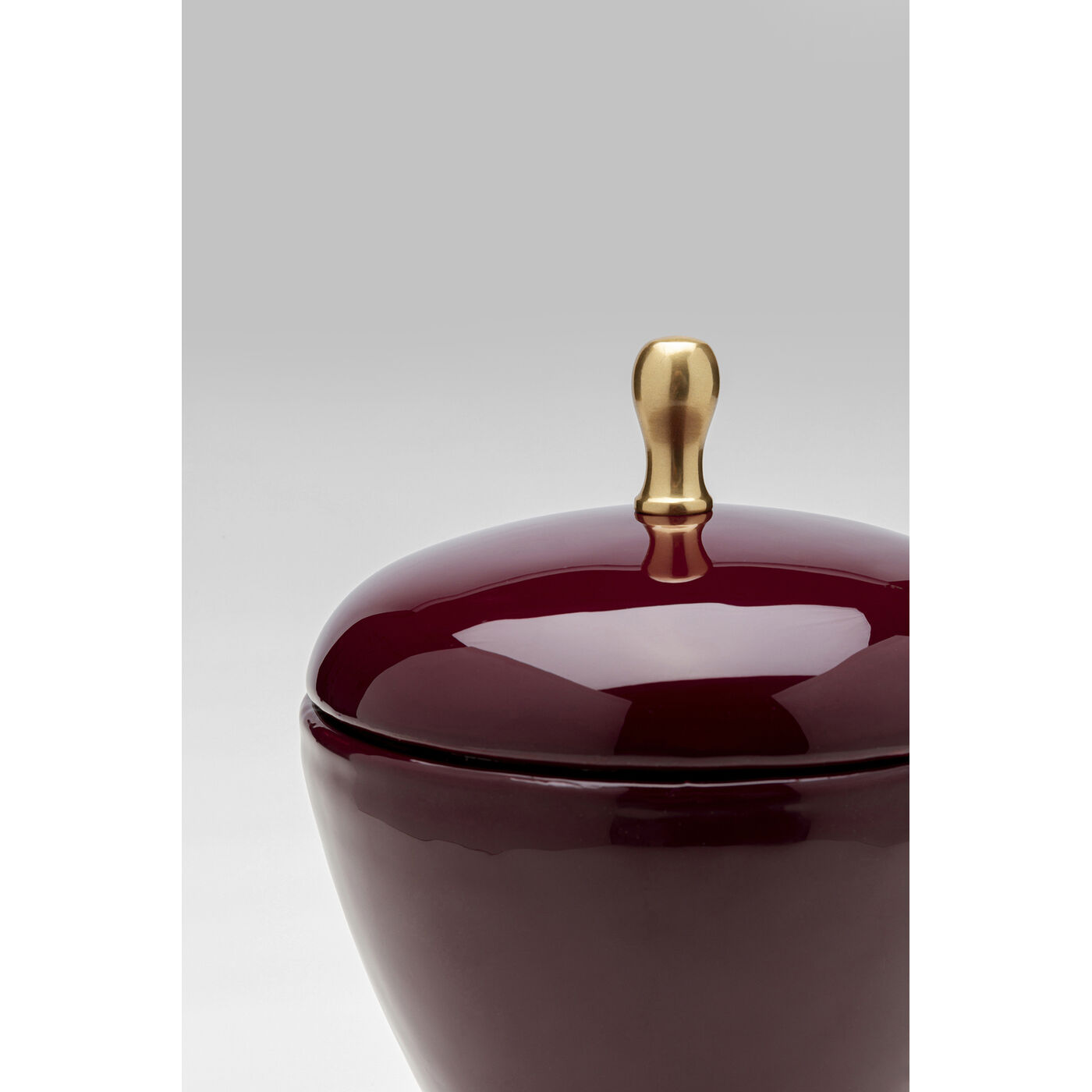 Банка декоративная Salome «Саломея» 24 см, Красный от KARE Design