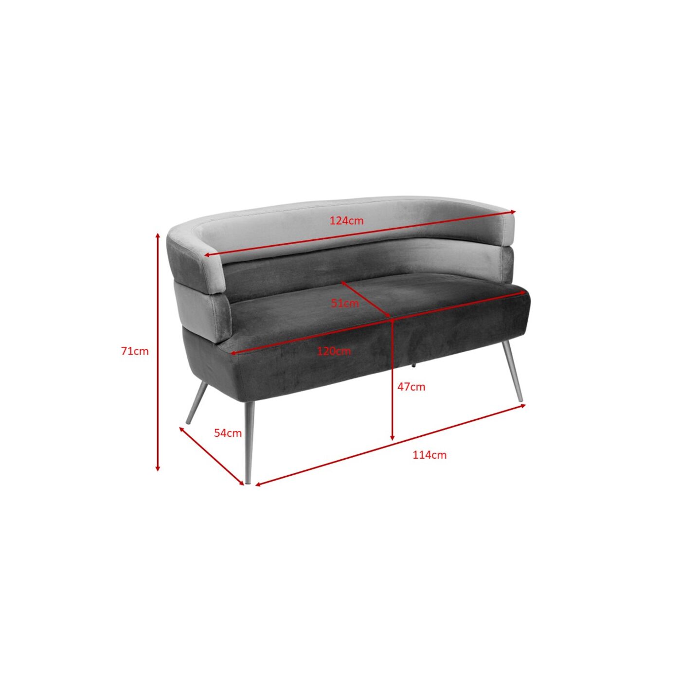 Диван двухместный Sandwich Mauve от KARE Design