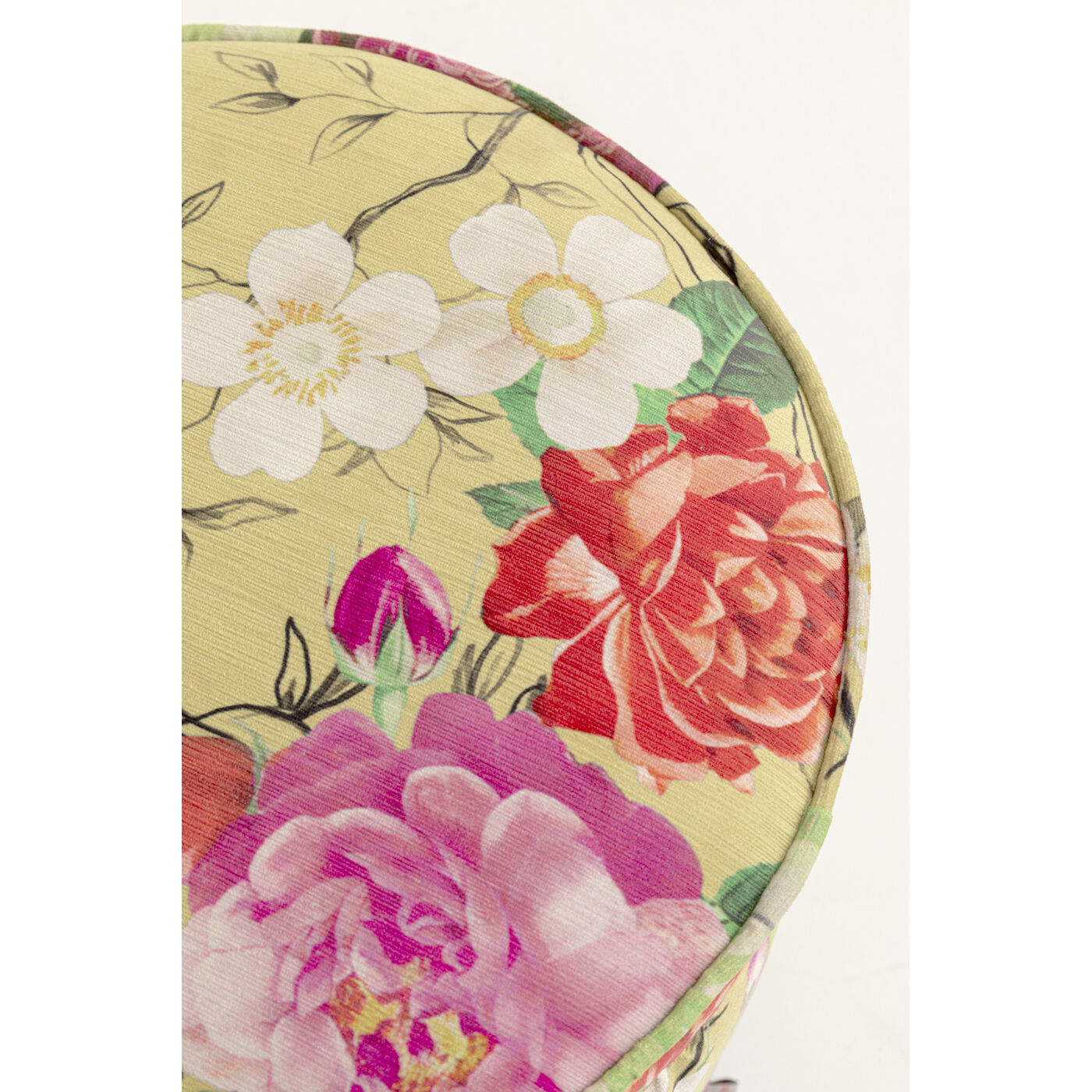 Пуф Flower Fever Yellow Ø39cm от KARE Design