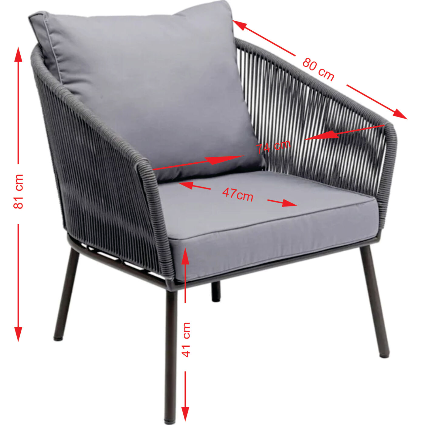 Кресло Elba Grey от KARE Design
