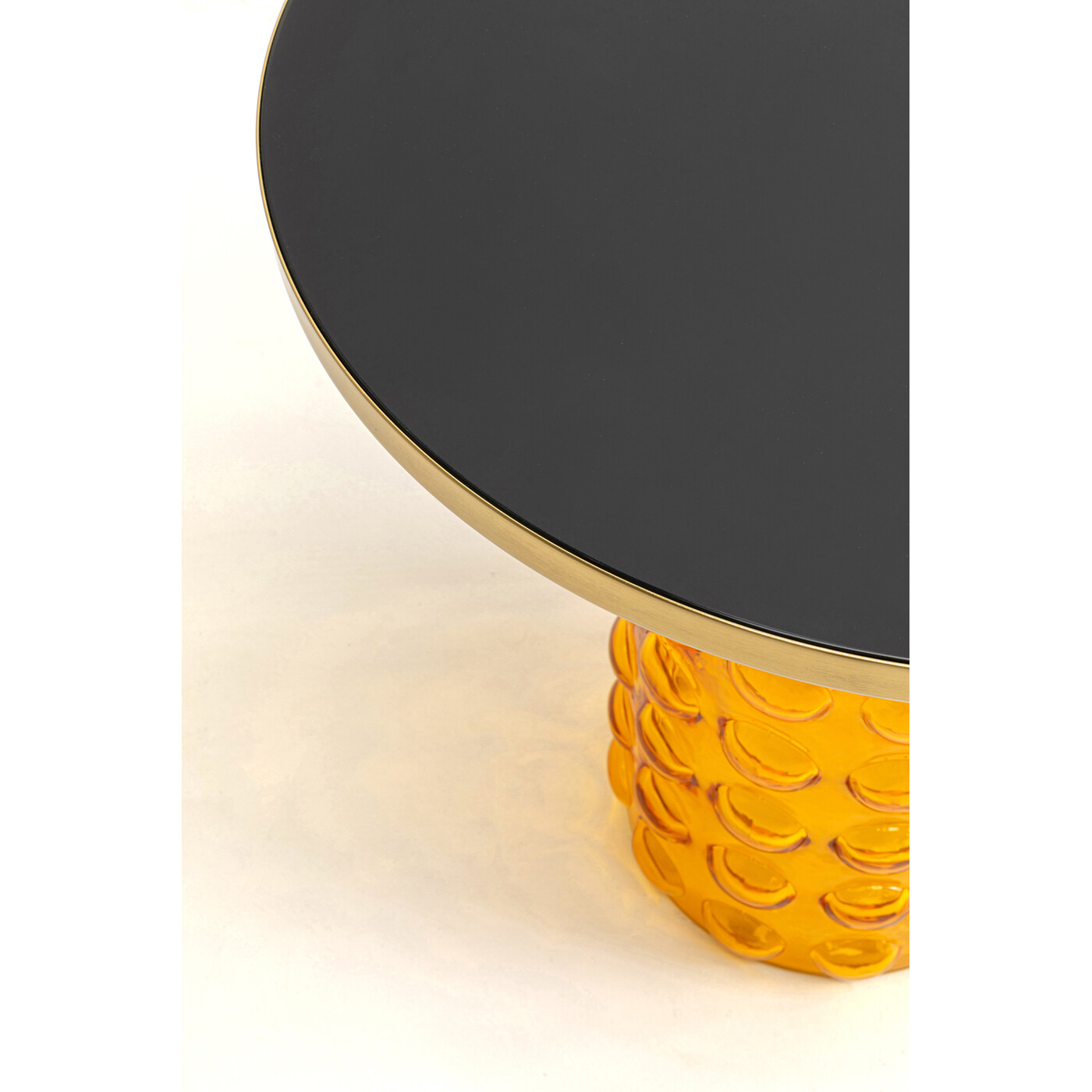 Стол приставной Lola Yellow Ø50cm от KARE Design