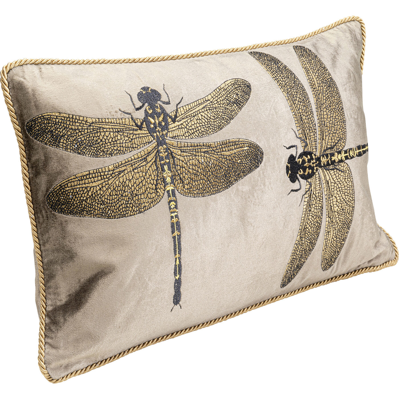 Подушка Glitter Dragonfly «Блестящая стрекоза» 50x30 см, Зелёный от KARE Design