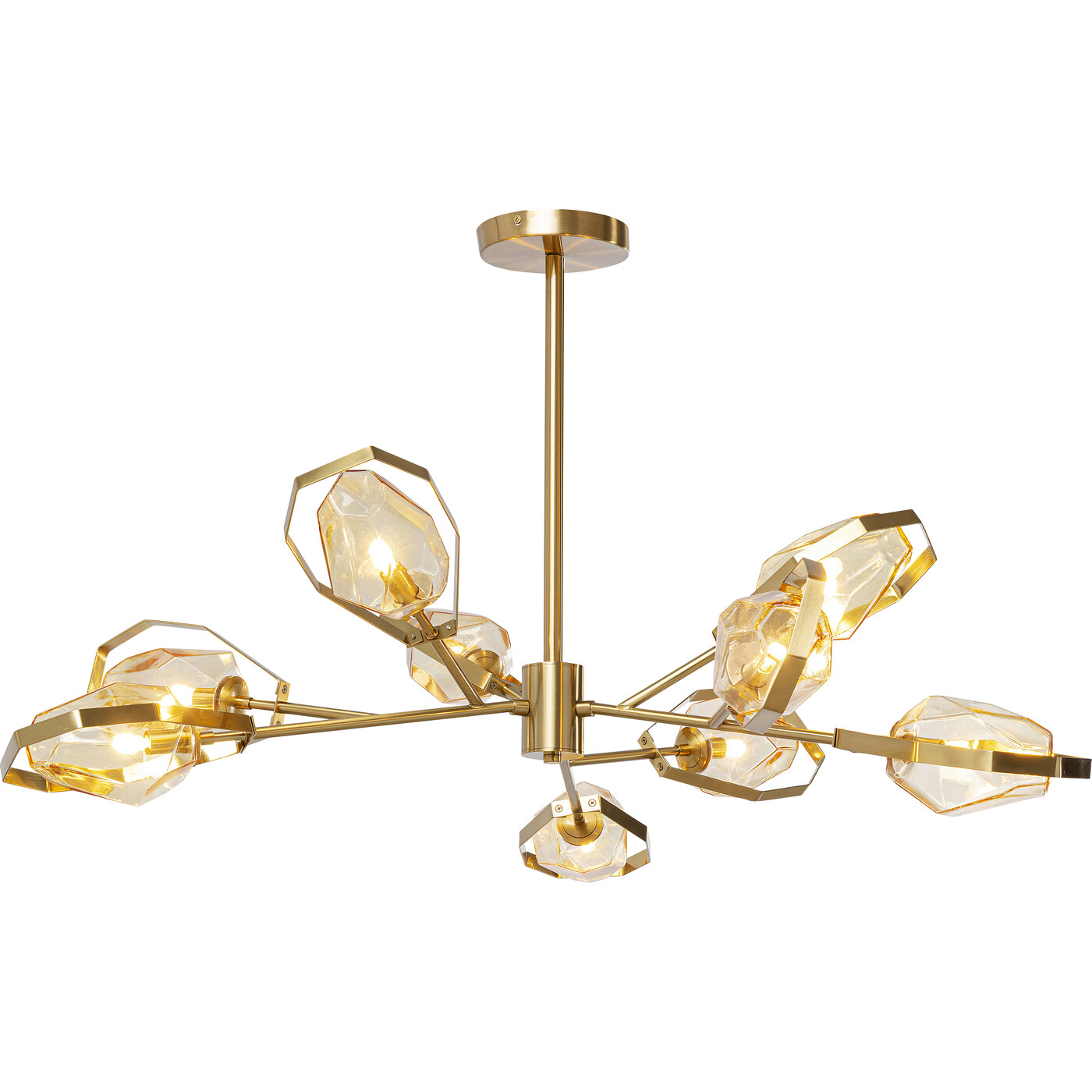 Светильник подвесной Diamond Fever Ufo Brass Ø106 см от KARE Design