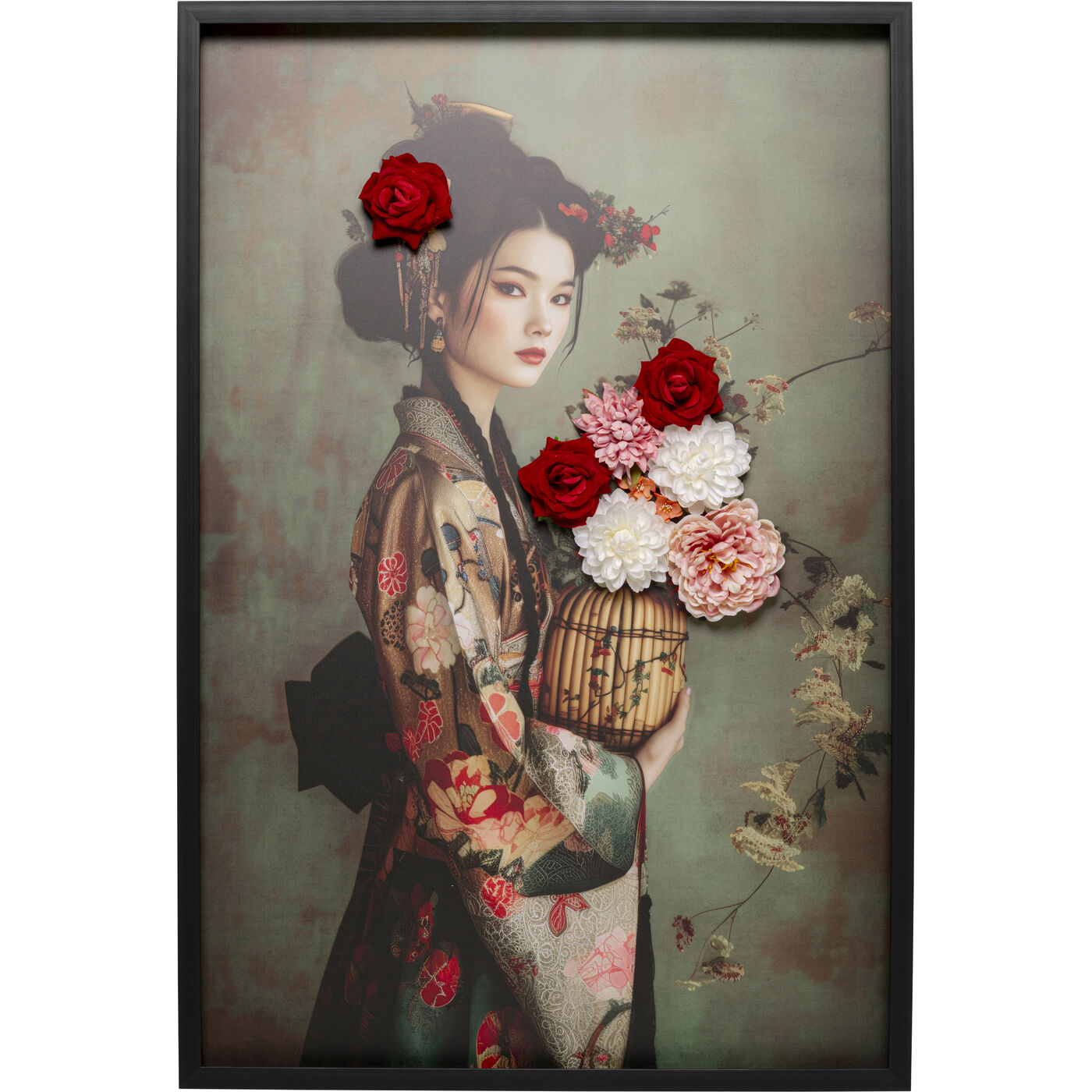 Картина на холсте Kimono Girl «Девушка в кимоно» 84x124 см