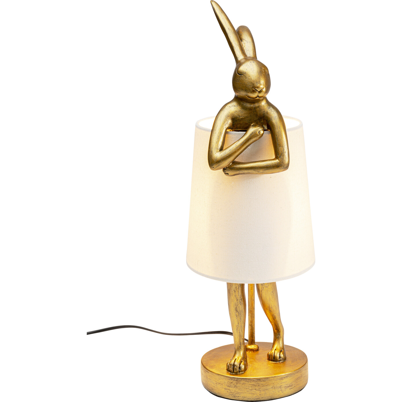 Светильник настольный Animal Rabbit Gold/White 50 см от KARE Design