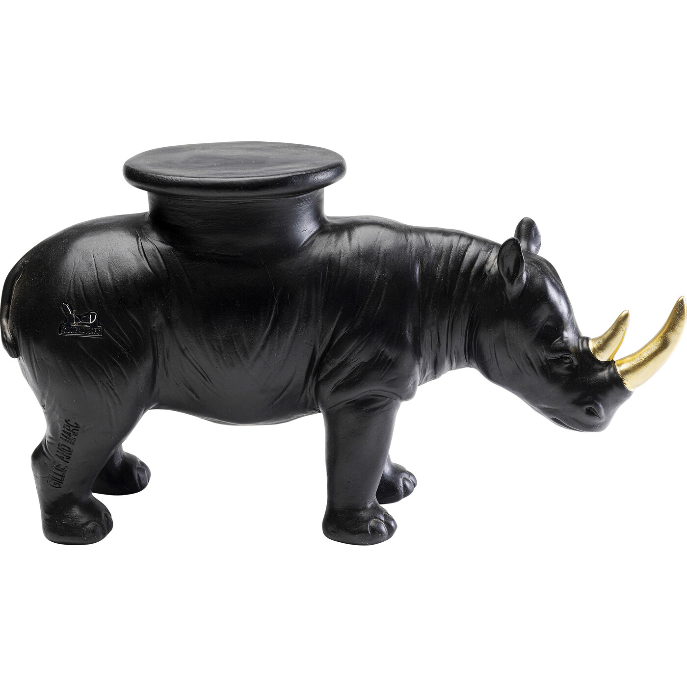 Фигура декоративная Rhino «Носорог» 41 см, Чёрный от KARE Design