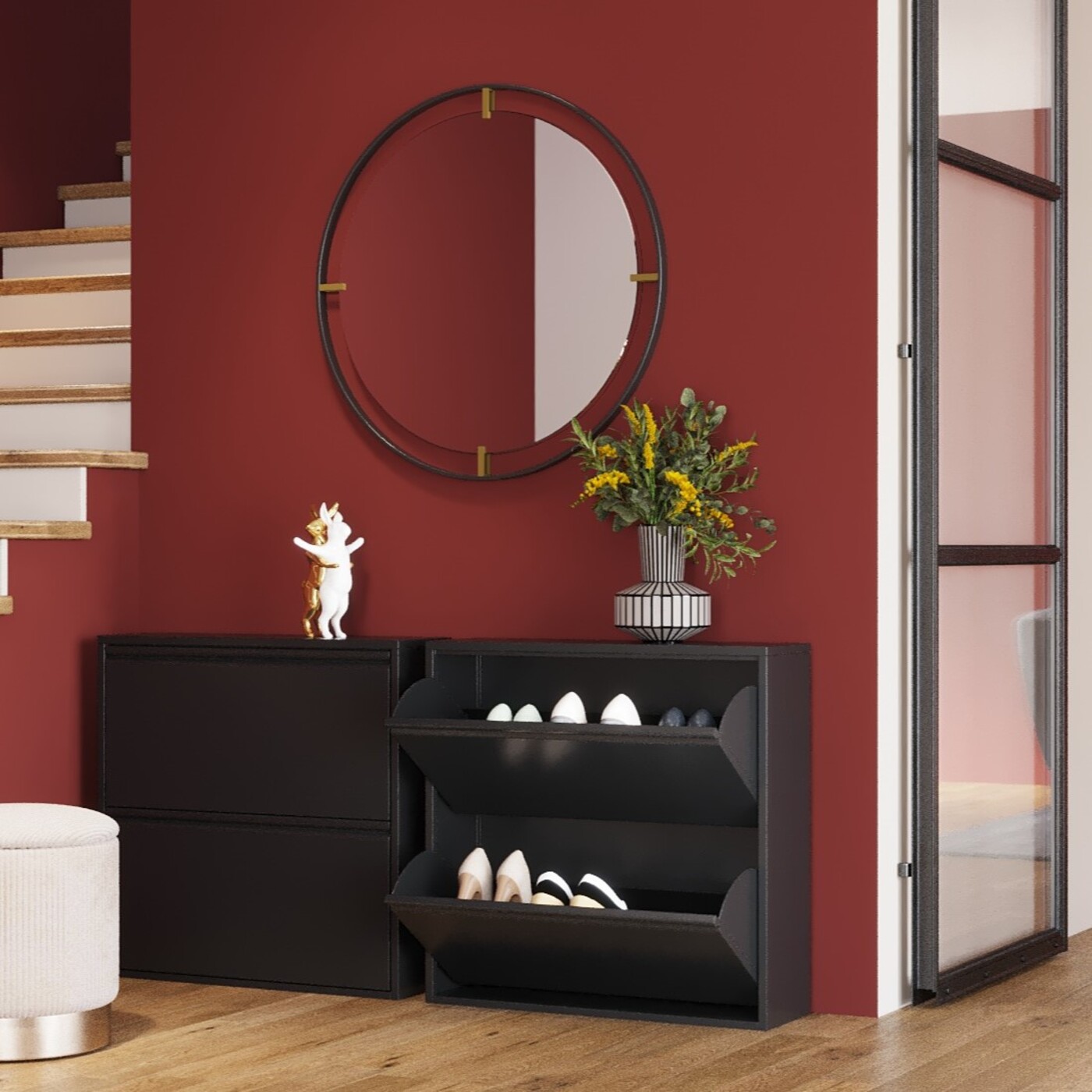 Обувница Caruso 2 Double Anthracite от KARE Design