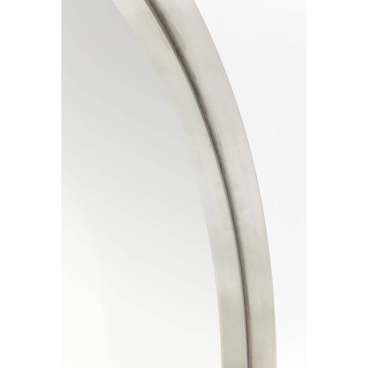 Зеркало Curve Round Stainless Steel Ø100 см от KARE Design