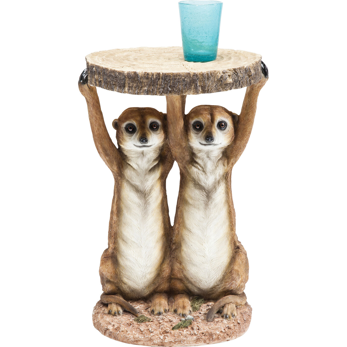 Стол приставной Animal Meerkat Sisters "Сурикаты" Ø33 см