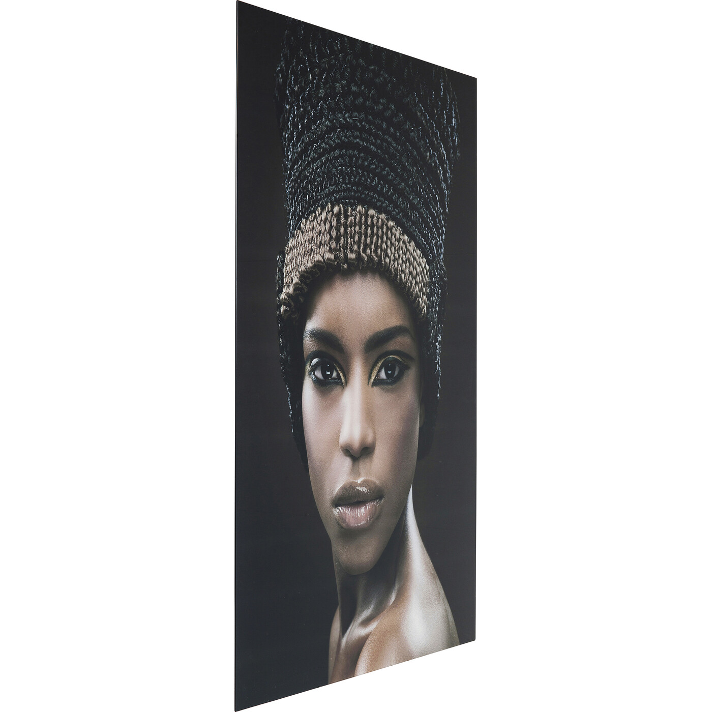Картина стеклянная Royal Headdress Face 100x150 см от KARE Design