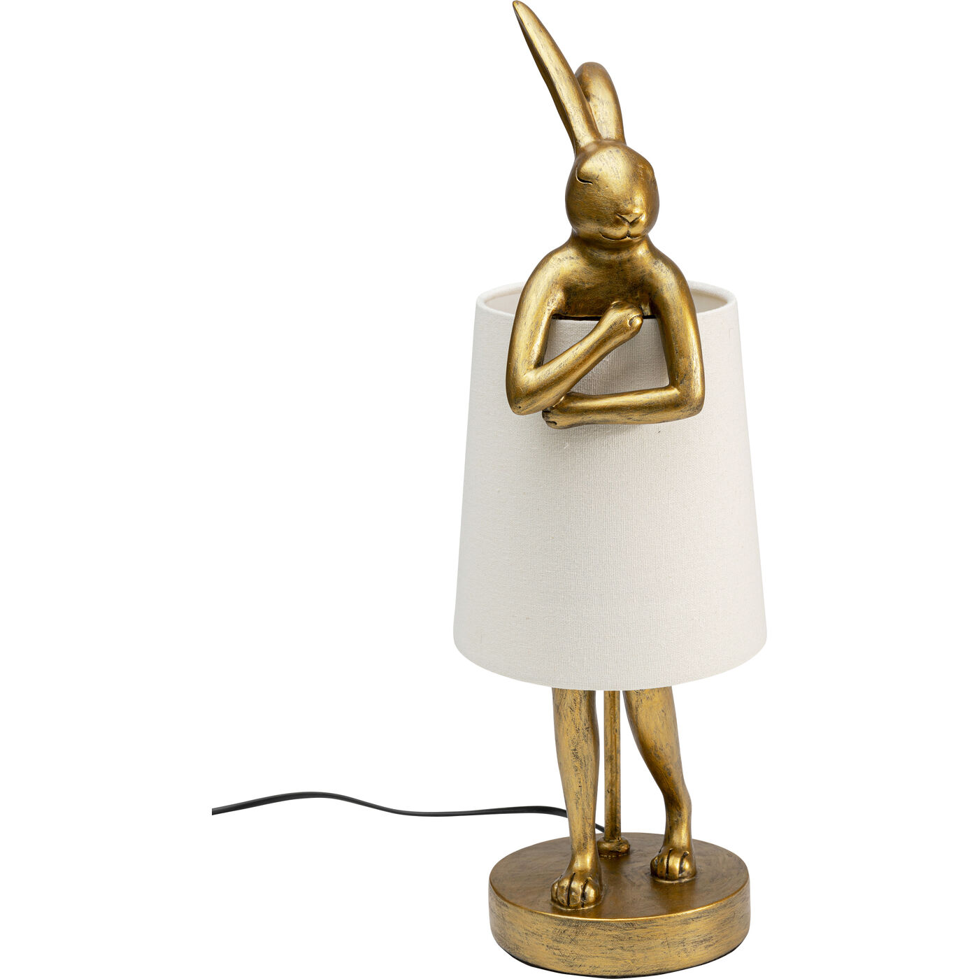 Светильник настольный Animal Rabbit Gold/White 50 см от KARE Design