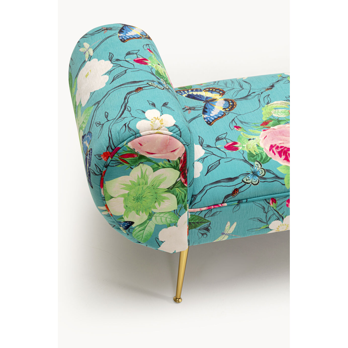 Скамья Trono Flower Fever Blue 140cm от KARE Design