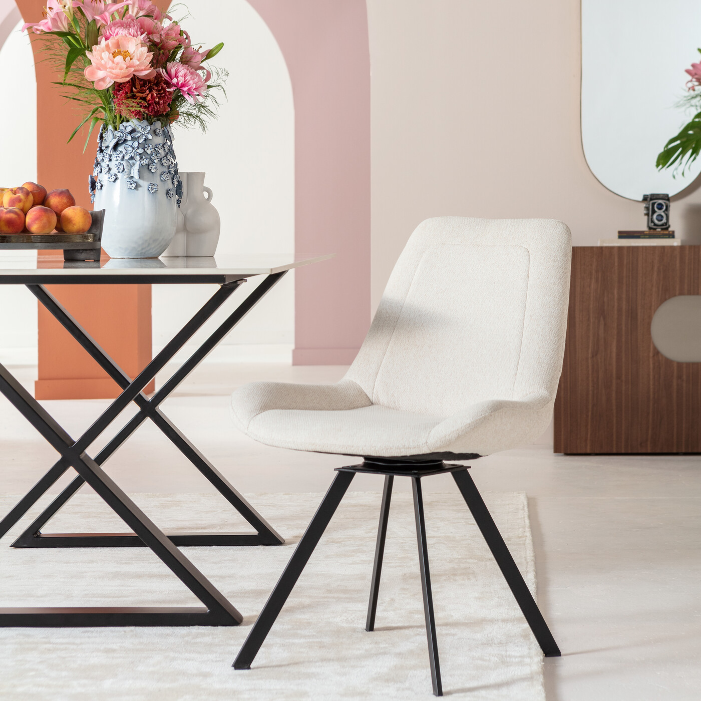 Стул вращающийся Baron Cream от KARE Design