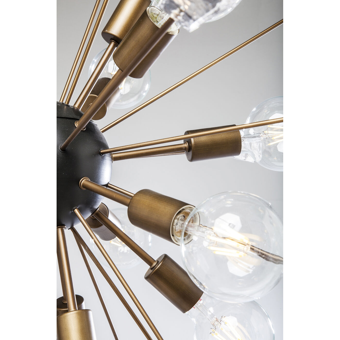 Светильник подвесной Crystal Bomb Brass Ø93 см от KARE Design