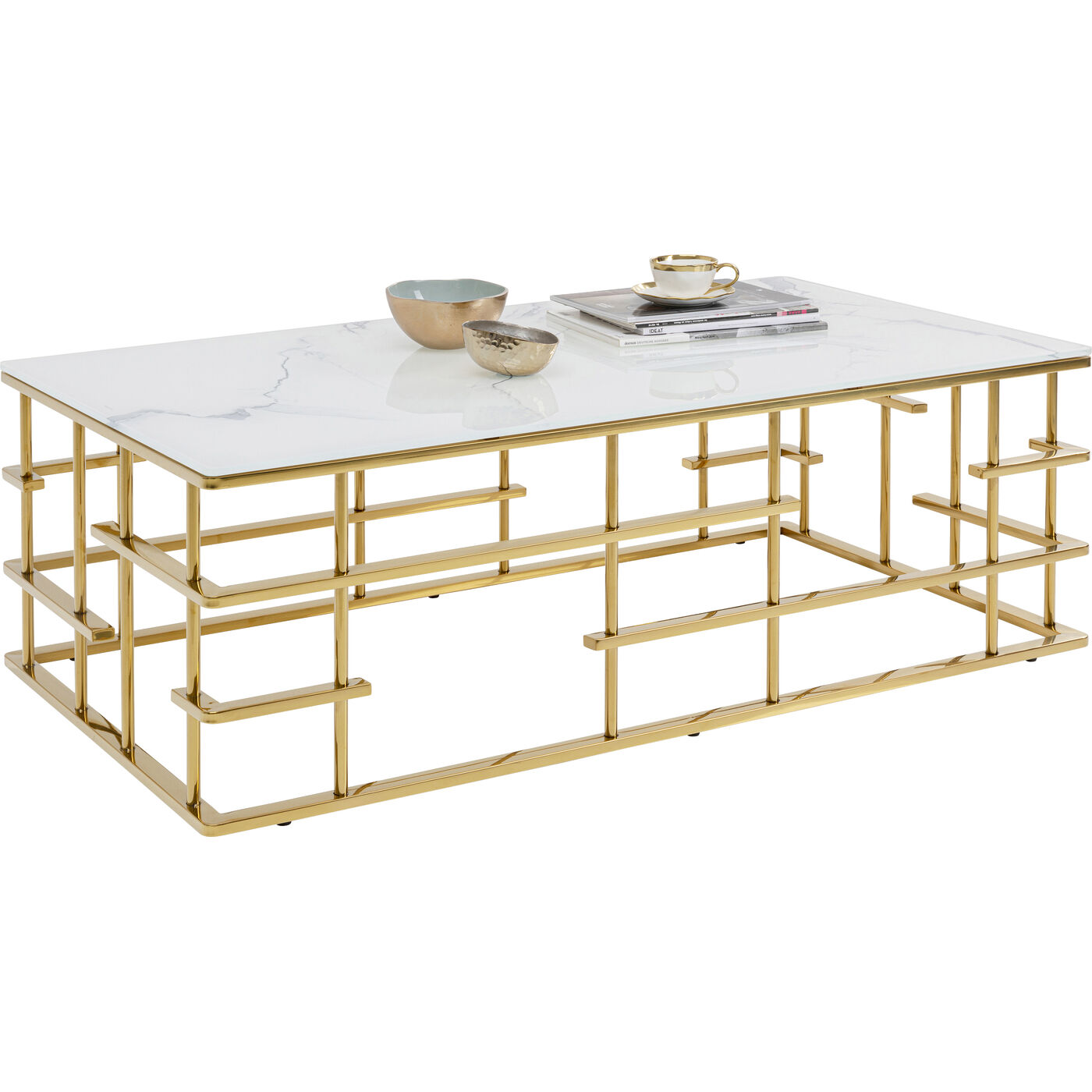 Стол кофейный Rome Gold 130x70 см от KARE Design
