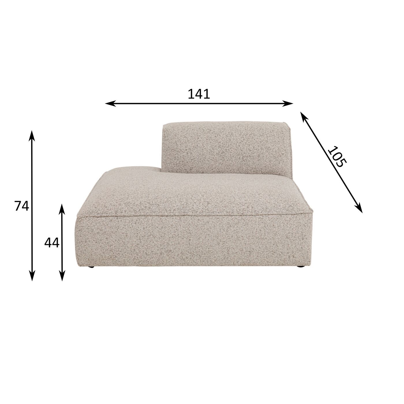 Диван Casanova End Element Left Cat 1 Ind от KARE Design