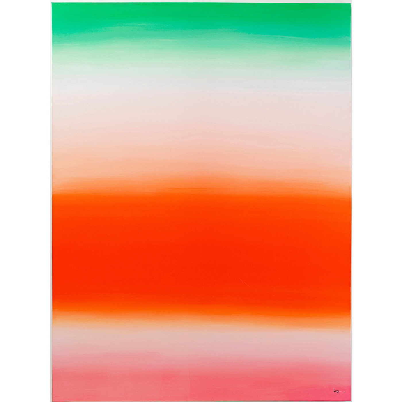 Картина на холсте Tendency Orange «Абстракция» 160x120 см, Оранжевый от KARE Design