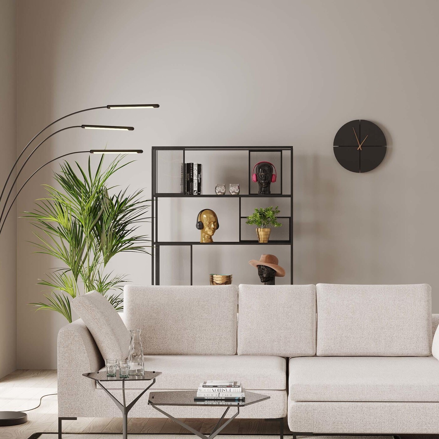 Стеллаж Bologna Black 125x200 см от KARE Design