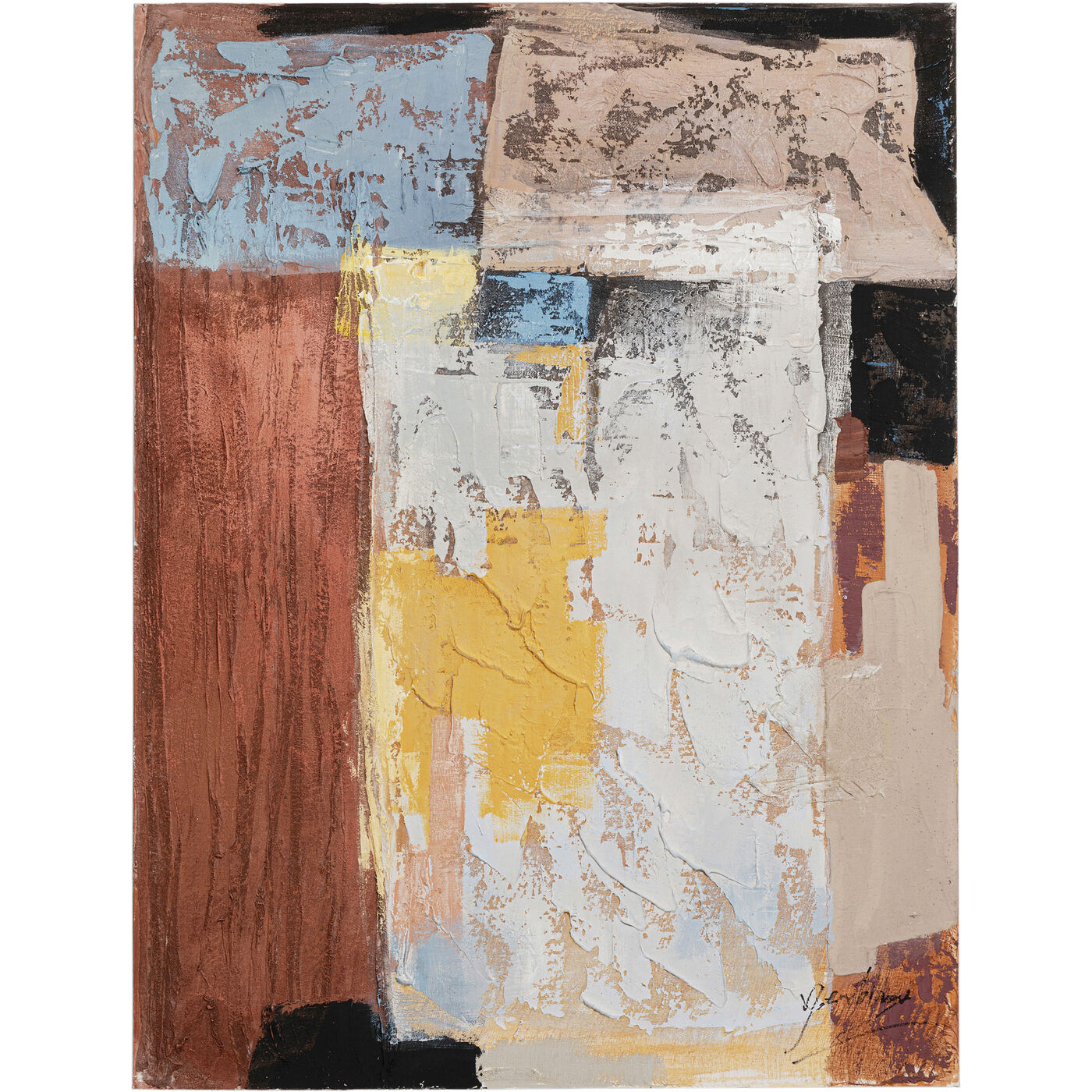 Картина на холсте Art Splash Orange «Абстракция» 90x120 см, Оранжевый
