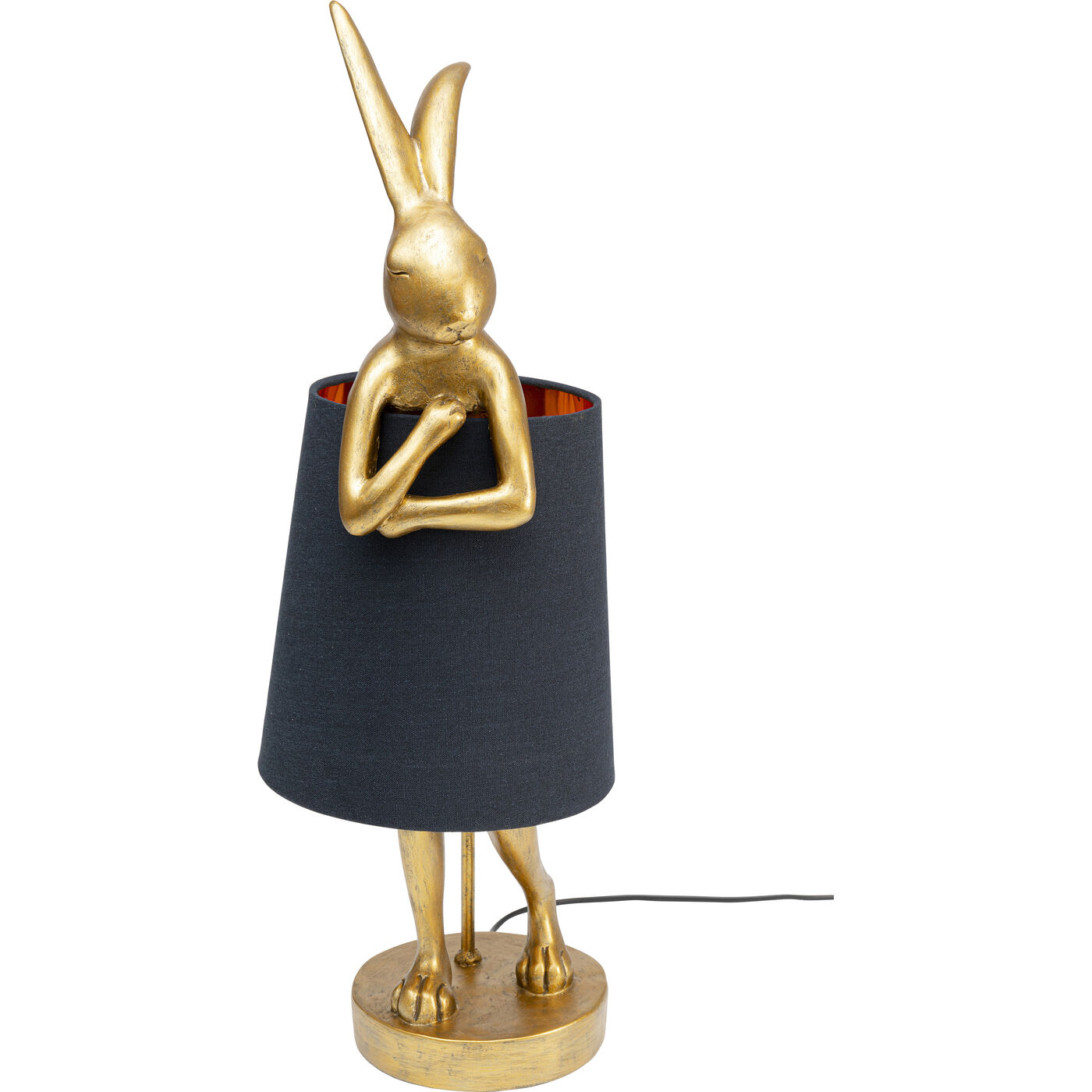 Светильник настольный Animal Rabbit Gold/Black 68 см от KARE Design