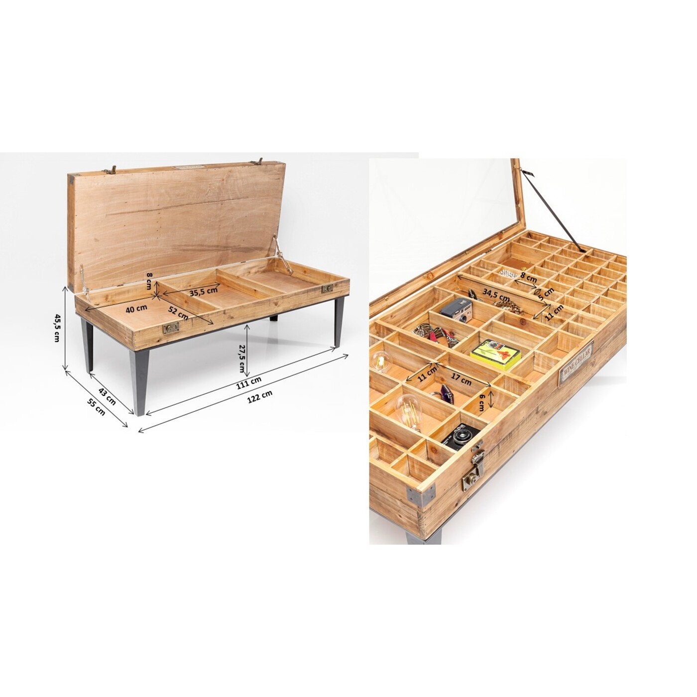 Стол кофейный Collector 122x55 см от KARE Design