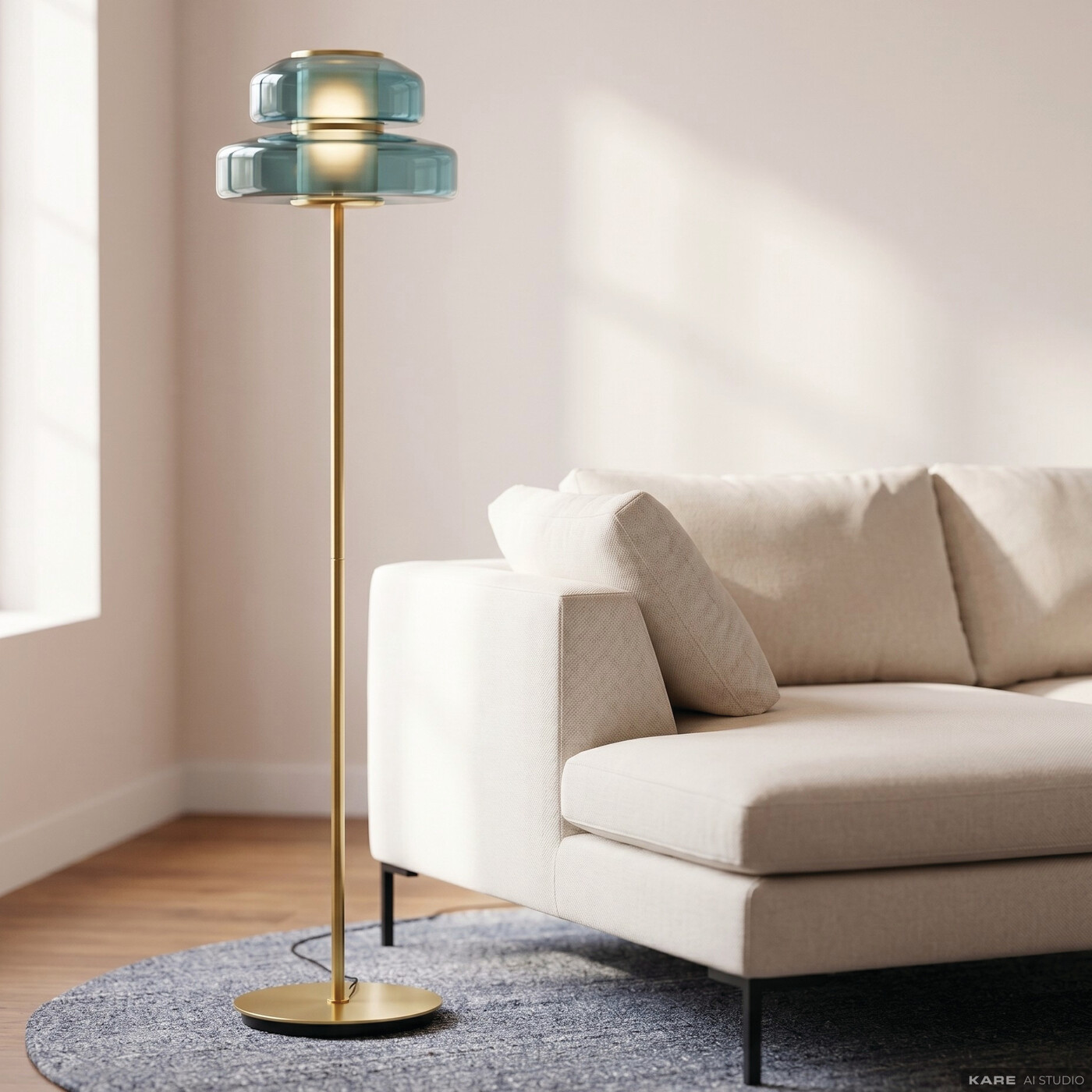Светильник напольный Arcadia Blue 155cm от KARE Design