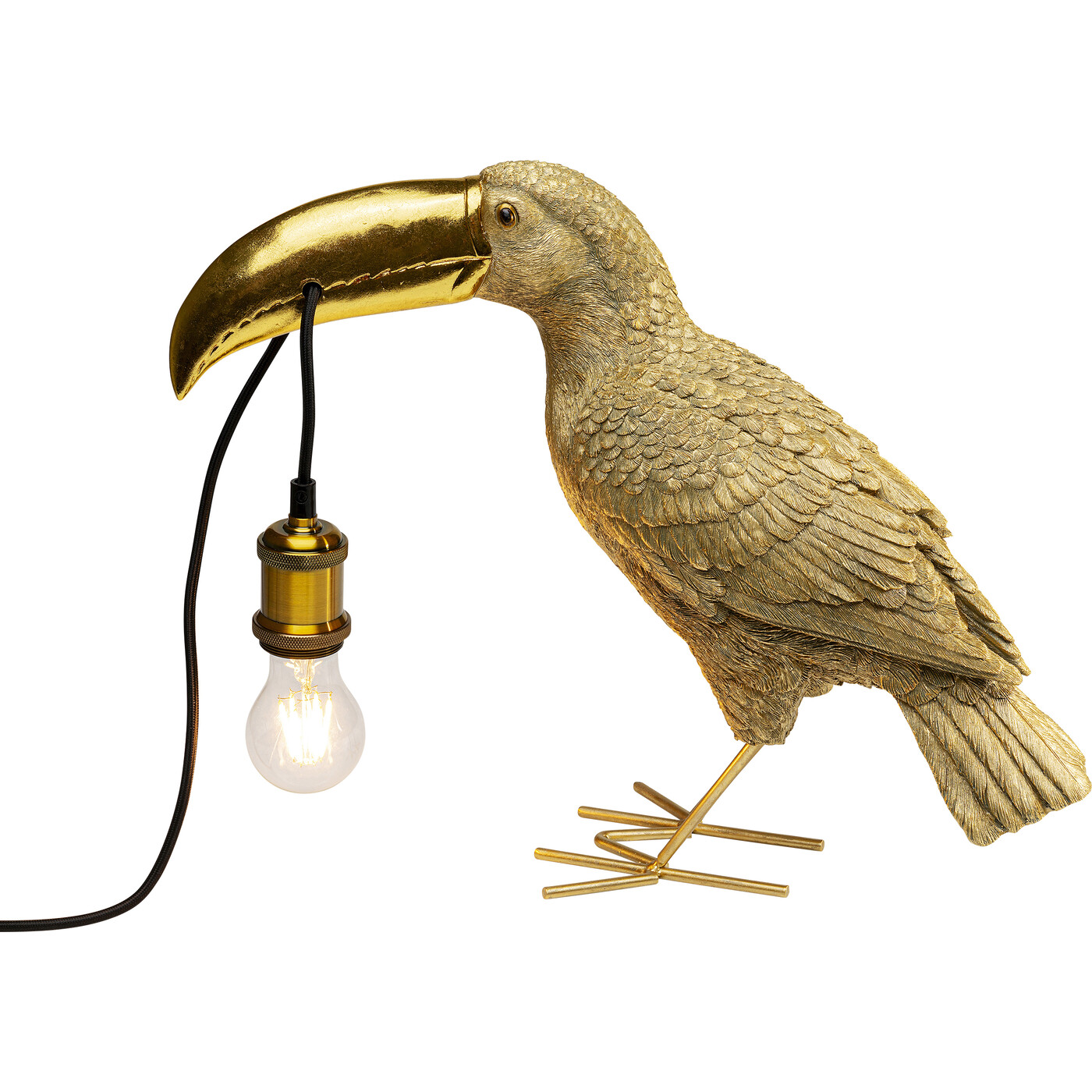 Светильник настольный "Золотой тукан" Toucan Gold 42 см от KARE Design
