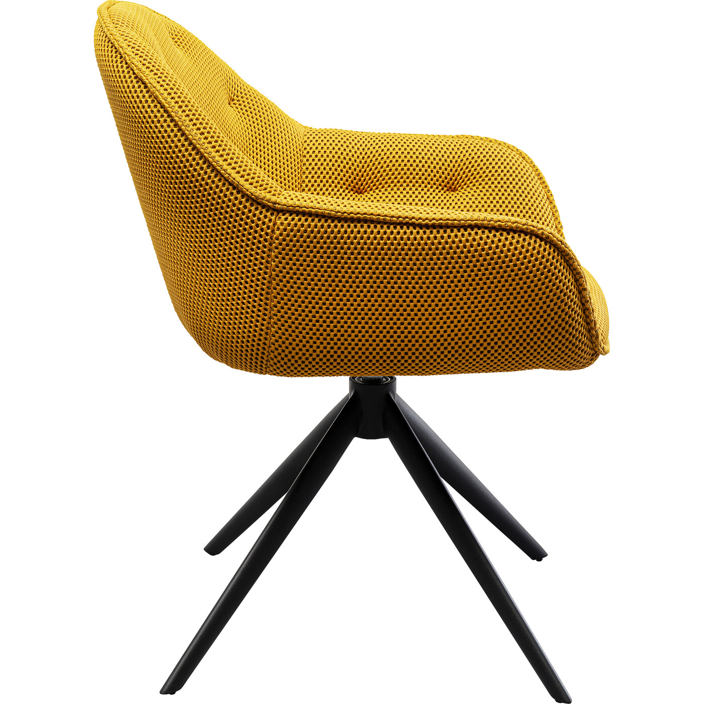Стул вращающийся Carlito Mesh Yellow от KARE Design