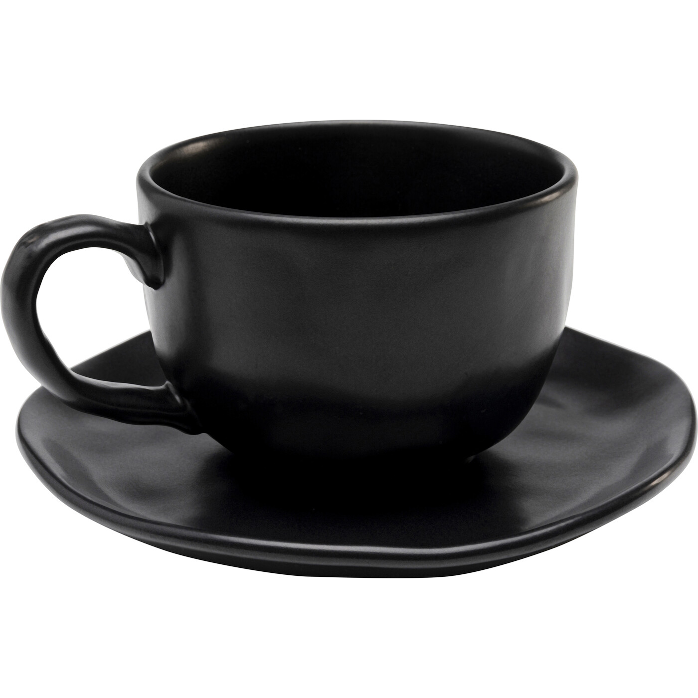 Чашка кофейная Organic «Органик» (набор из 2 шт.), Чёрный от KARE Design