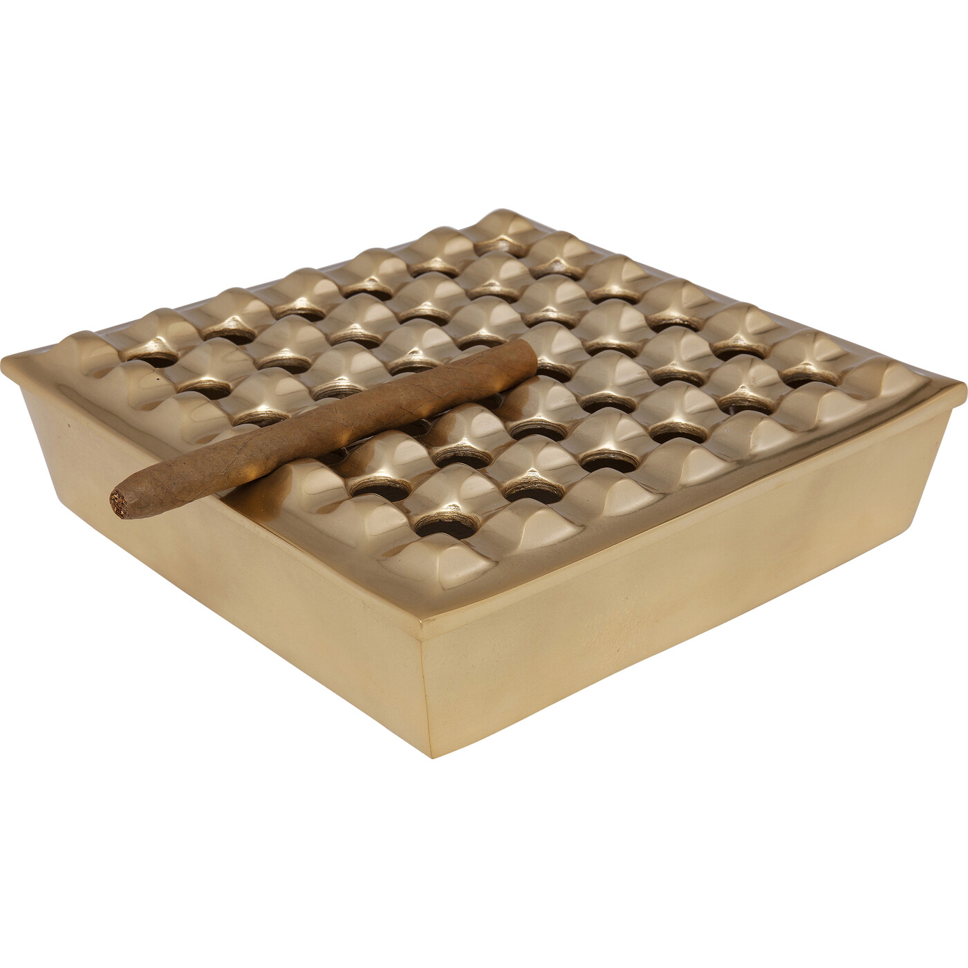 Пепельница Soho Square «Сохо квадратная» 25x25 см, Латунный от KARE Design
