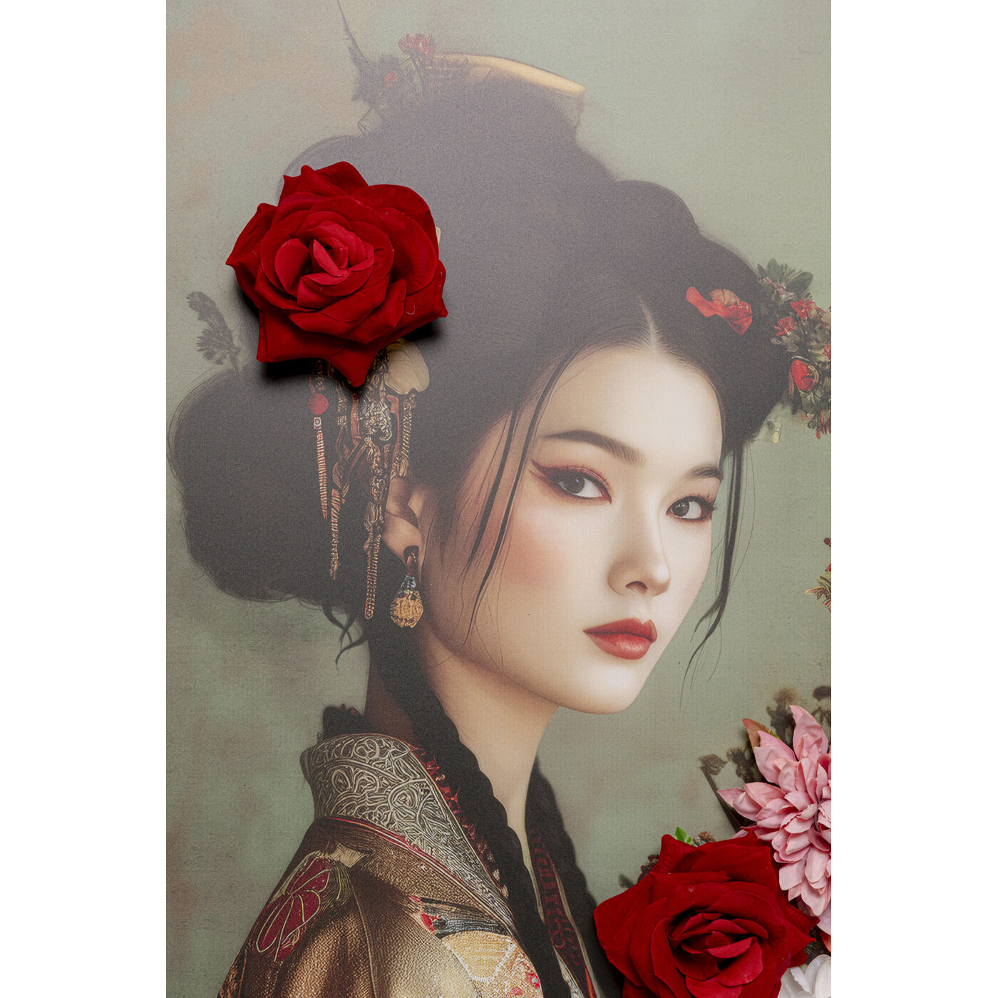Картина на холсте Kimono Girl «Девушка в кимоно» 84x124 см