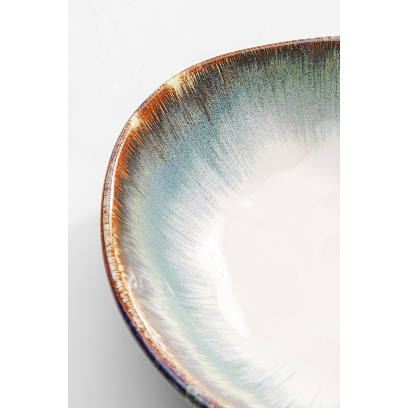 Тарелка глубокая Organic White Blue Ø20 см от KARE Design