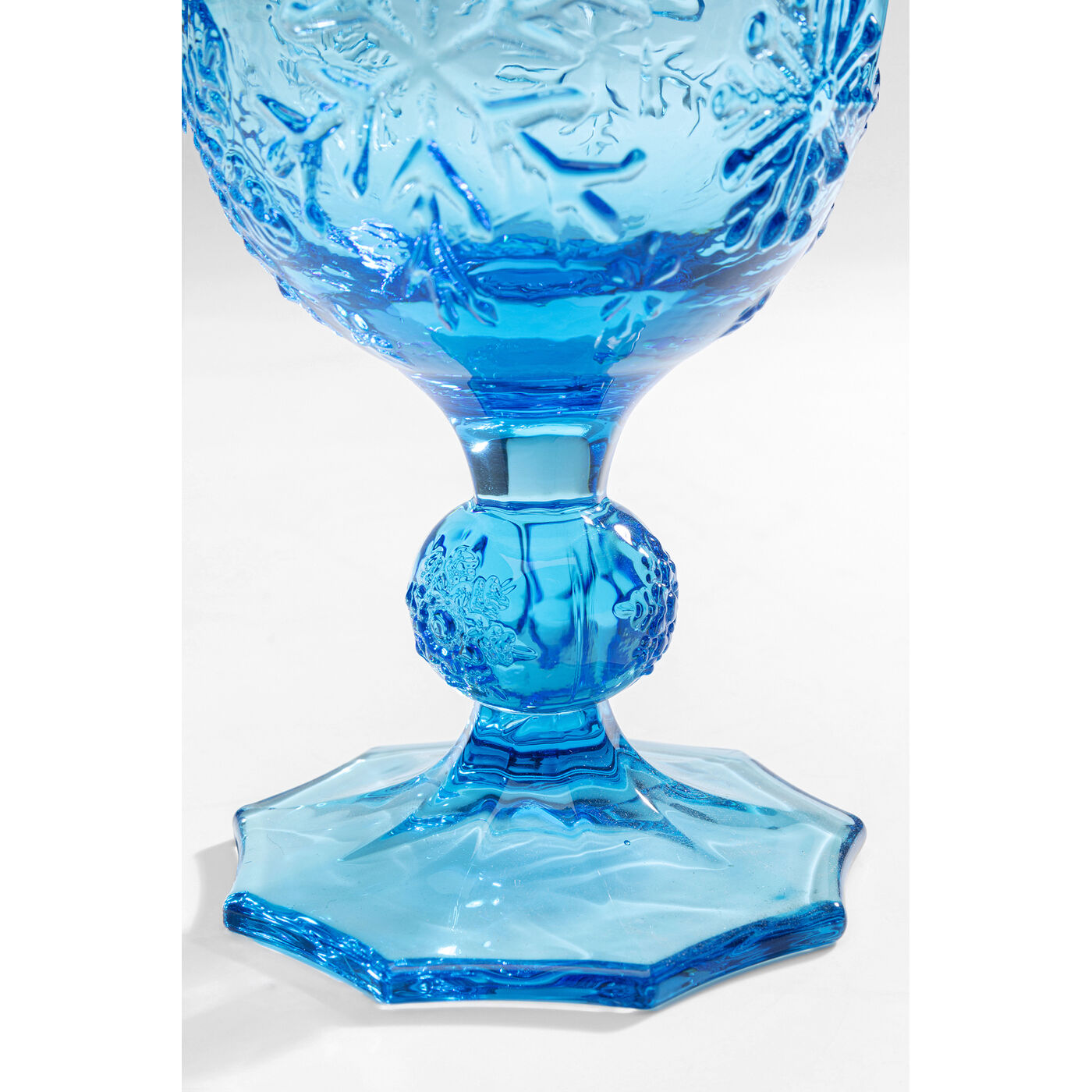 Бокал для вина Ice Flowers «Ледяные цветы», Синий от KARE Design